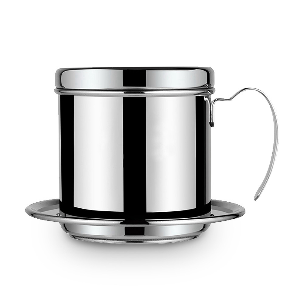 Edelstahlbecher Vietnamesischer Kaffeefilter Phin Infuser Silber