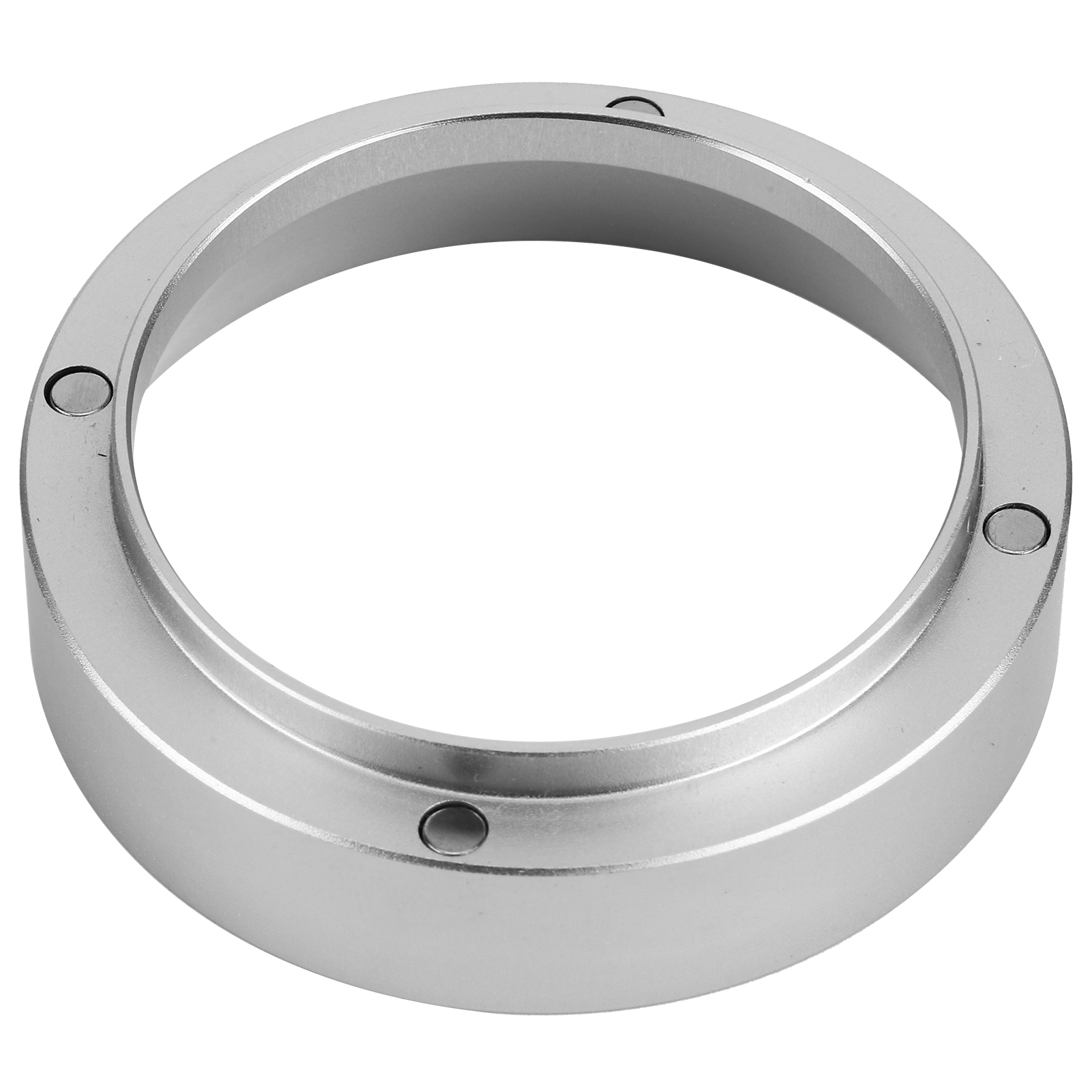 Dosiertrichter Aus Aluminium, Dosierring Mit Magnetverschluss, Ersatzteil Für Kaffeemaschinen, Silber, 53 Mm