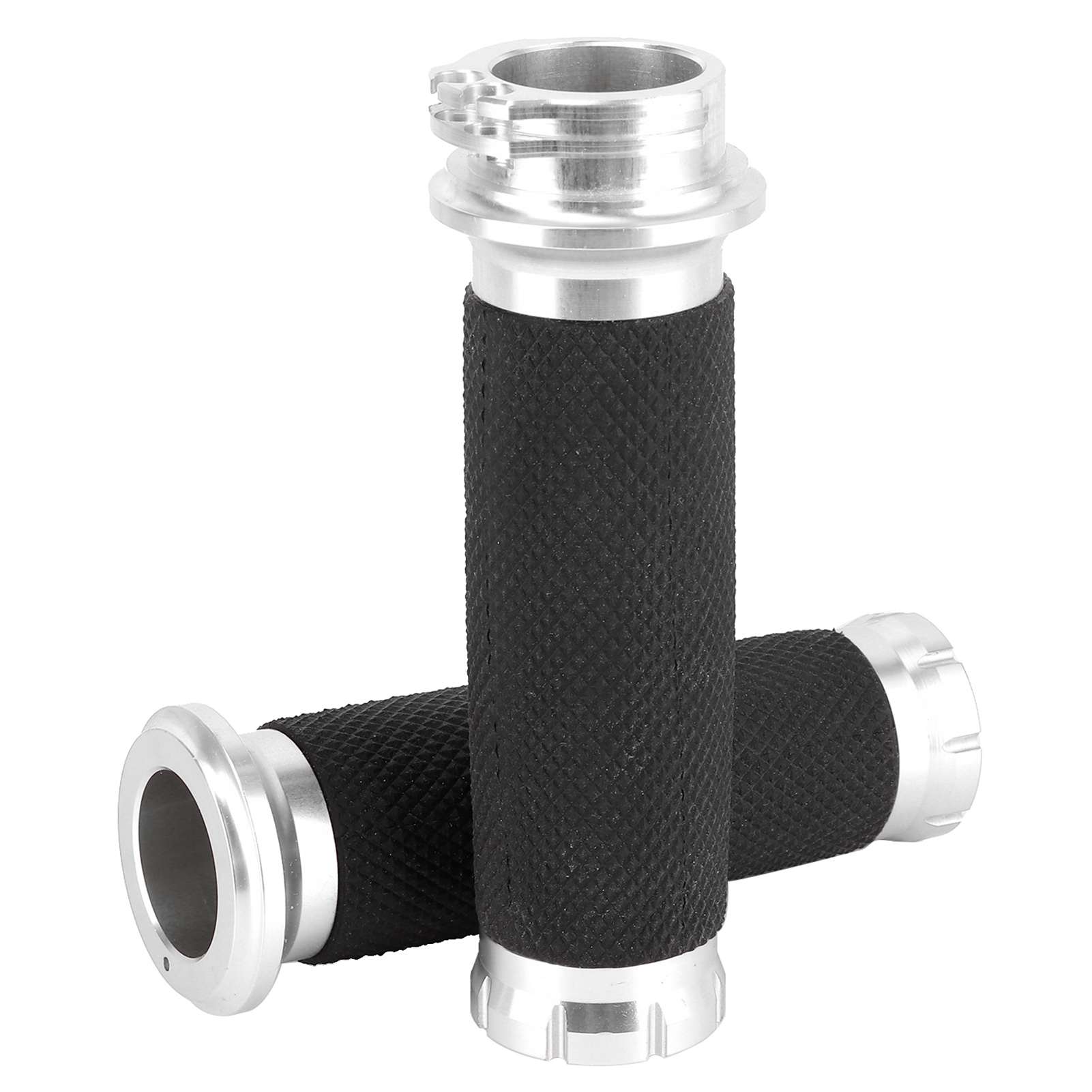 Motorradgriffe Aus Aluminiumlegierung Mit Gummigriff, Passend Für Vrsc Xl Xr 96‑13, Silber