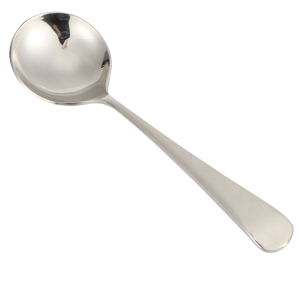 5-teiliges Set Suppenlöffel Aus Edelstahl, Kinderlöffel, Esslöffel, Besteck, Haushaltsküchenbedarf, Silber