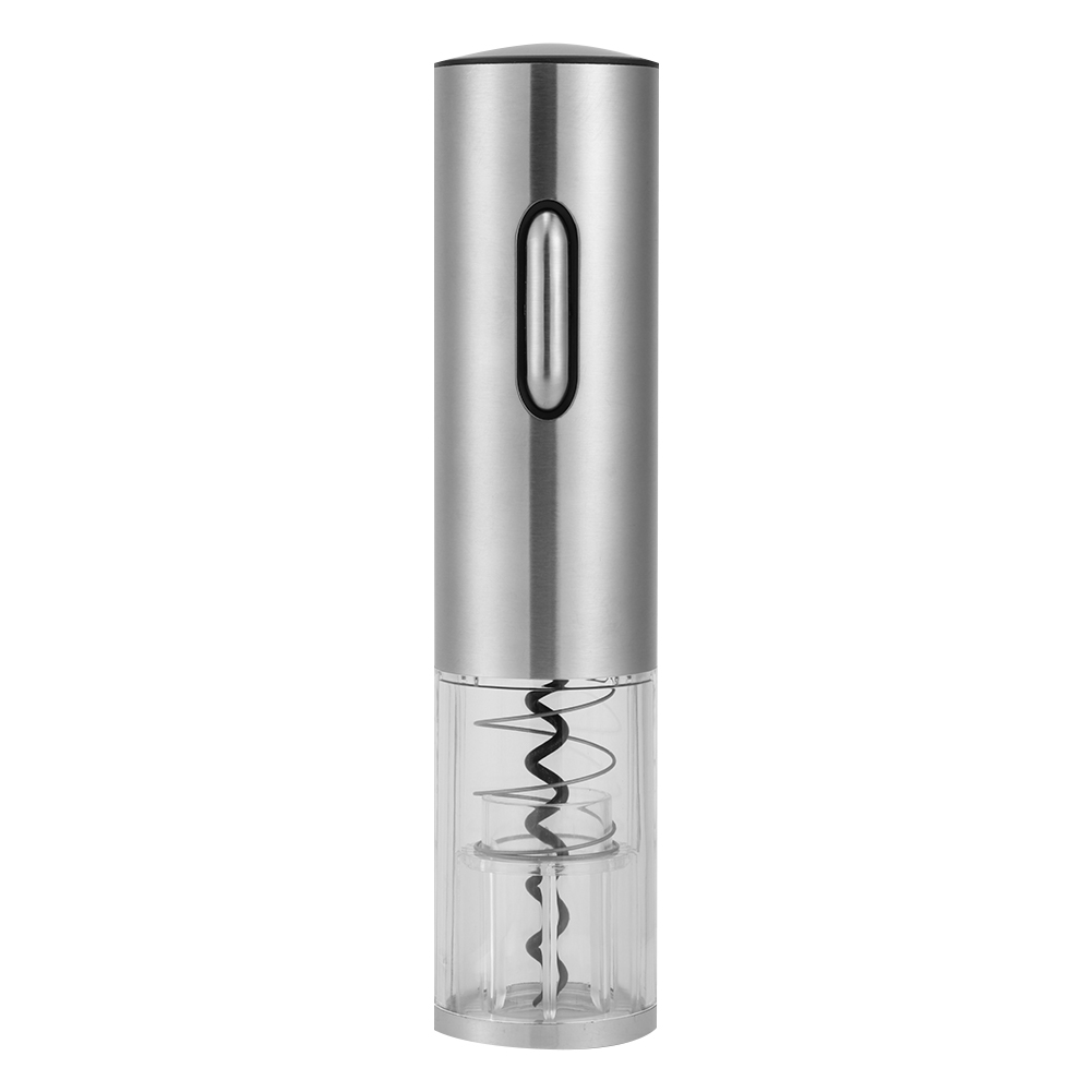 Elektrischer Weinöffner Aus Edelstahl, Usb-aufladbar, Automatischer Flaschenöffner, Eu-stecker, Silber