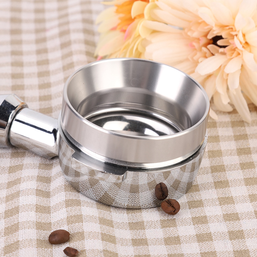58 Mm Universal-magnetdosierring Aus Silberner Aluminiumlegierung Für Kaffeemaschinen