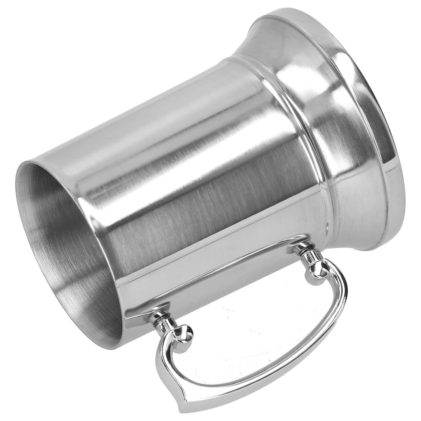 Edelstahlbecher, Silberfarben, Mit Henkel, Für Bar- Und Hotelbedarf, Cocktailglas, Kelch, 450 Ml
