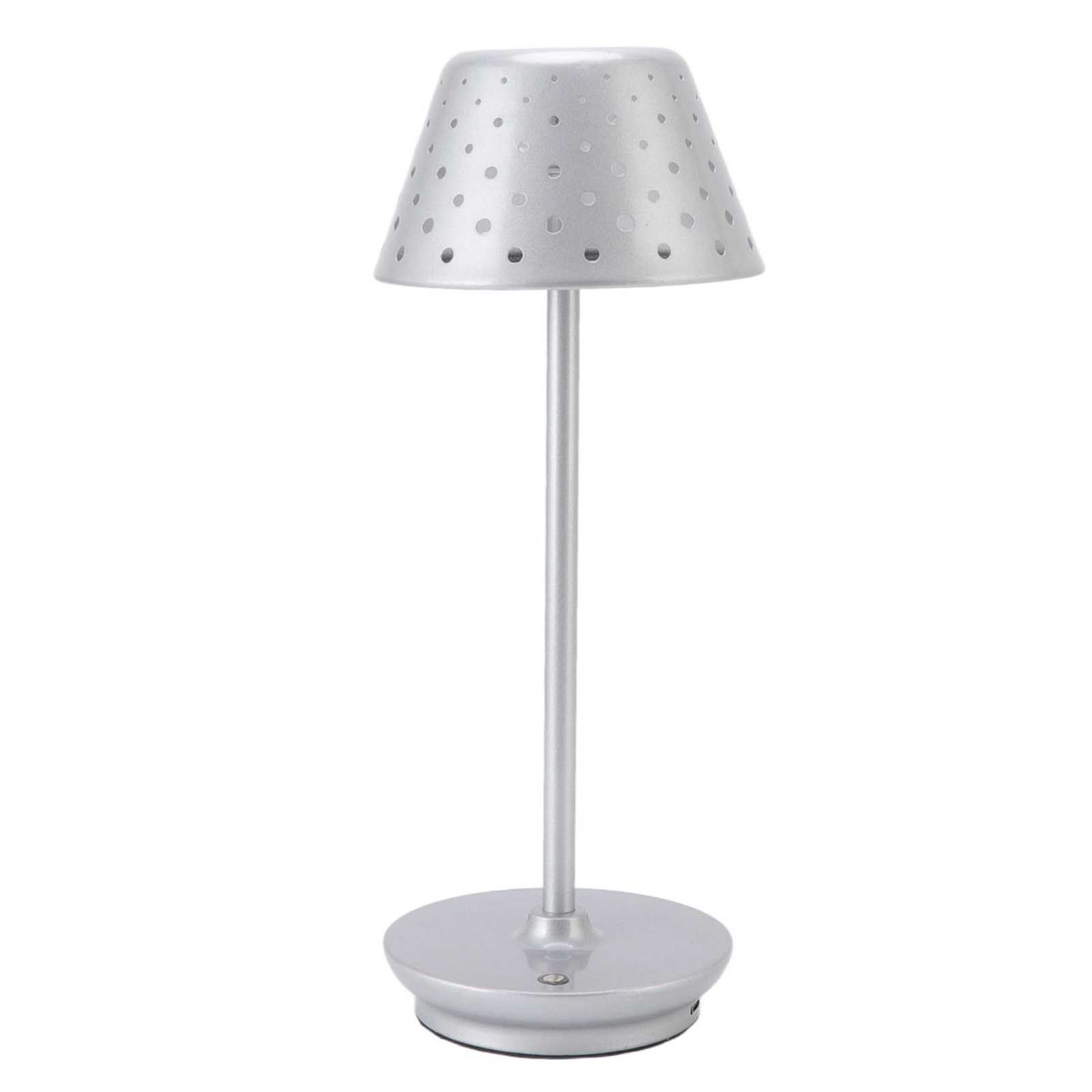 Retro-led-schreibtischlampe, Schlichtes Kabelloses Design, Stufenlose Dimmfunktion, Silberne Touch-tischleuchte Für Schlafzimmer, Bars Und Restaurants