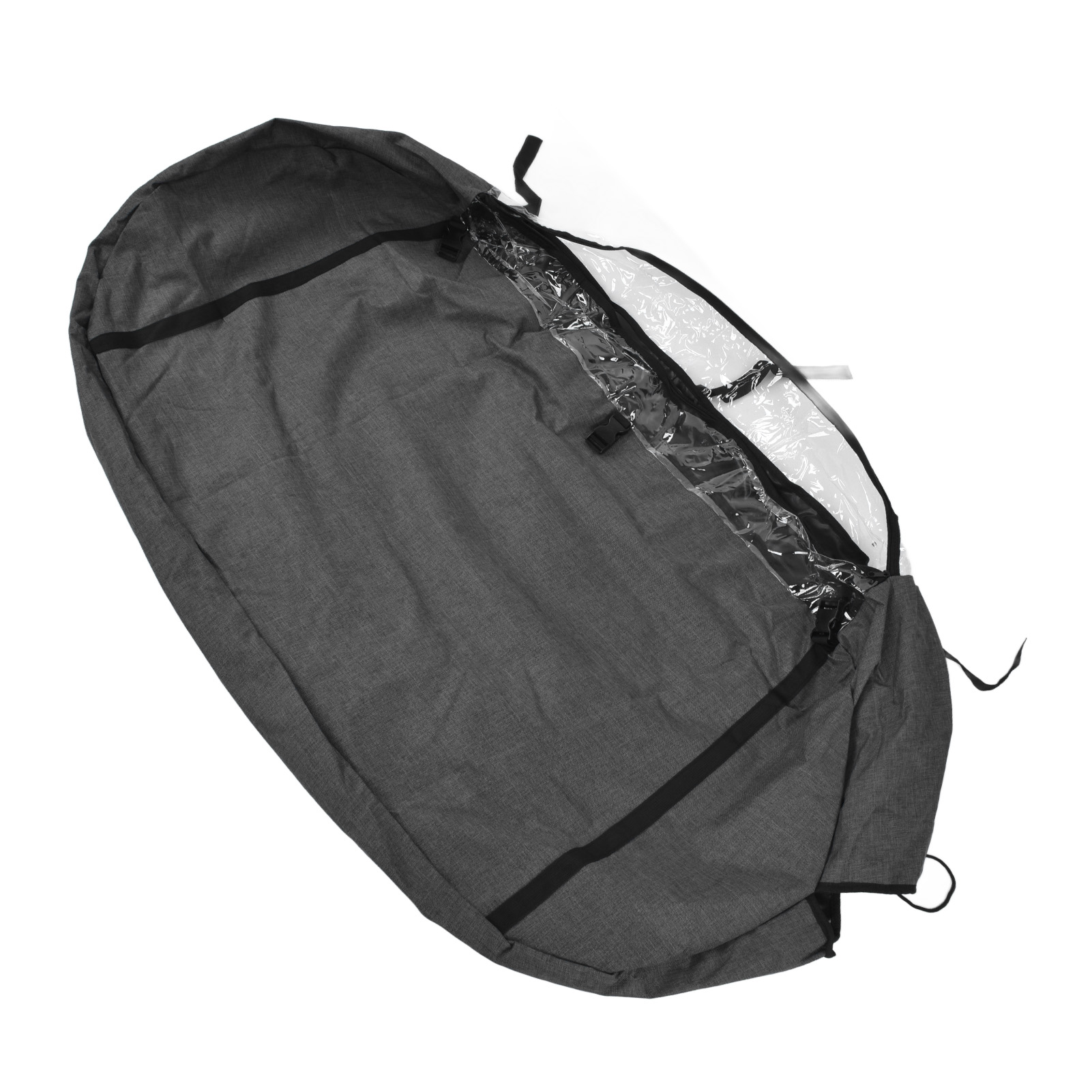 Großer Kleiderschrank Mit Aufbewahrungsmöglichkeit Für Kleidung, 600d Tragetasche, Mehrzweck-reisehülle, 2-teiliges Set, Farbe: Leinengrau.
