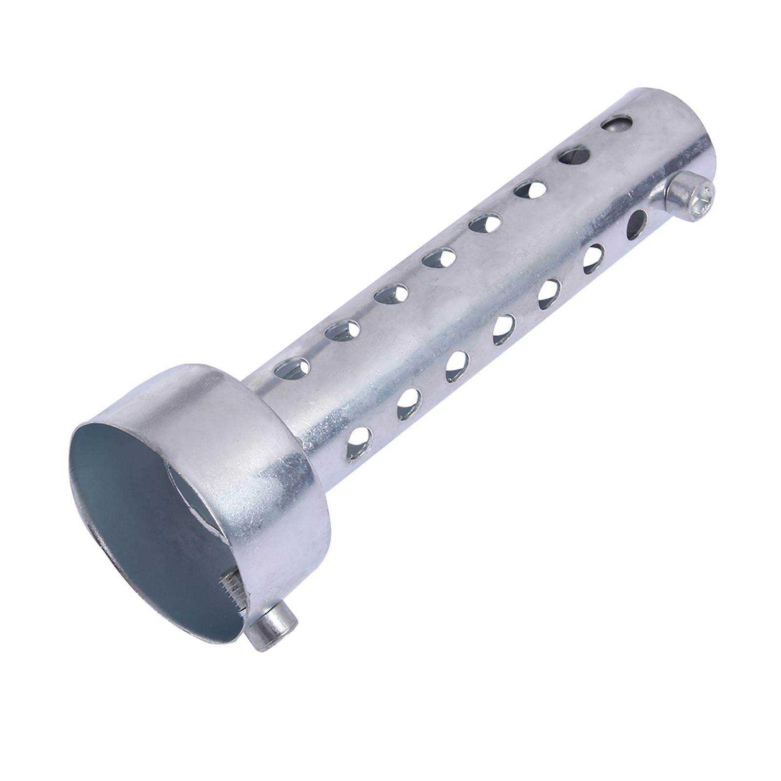 Universeller Motorradauspuffschalldämpfer Mit Db-killer-einsatz, 45 Mm, Silber