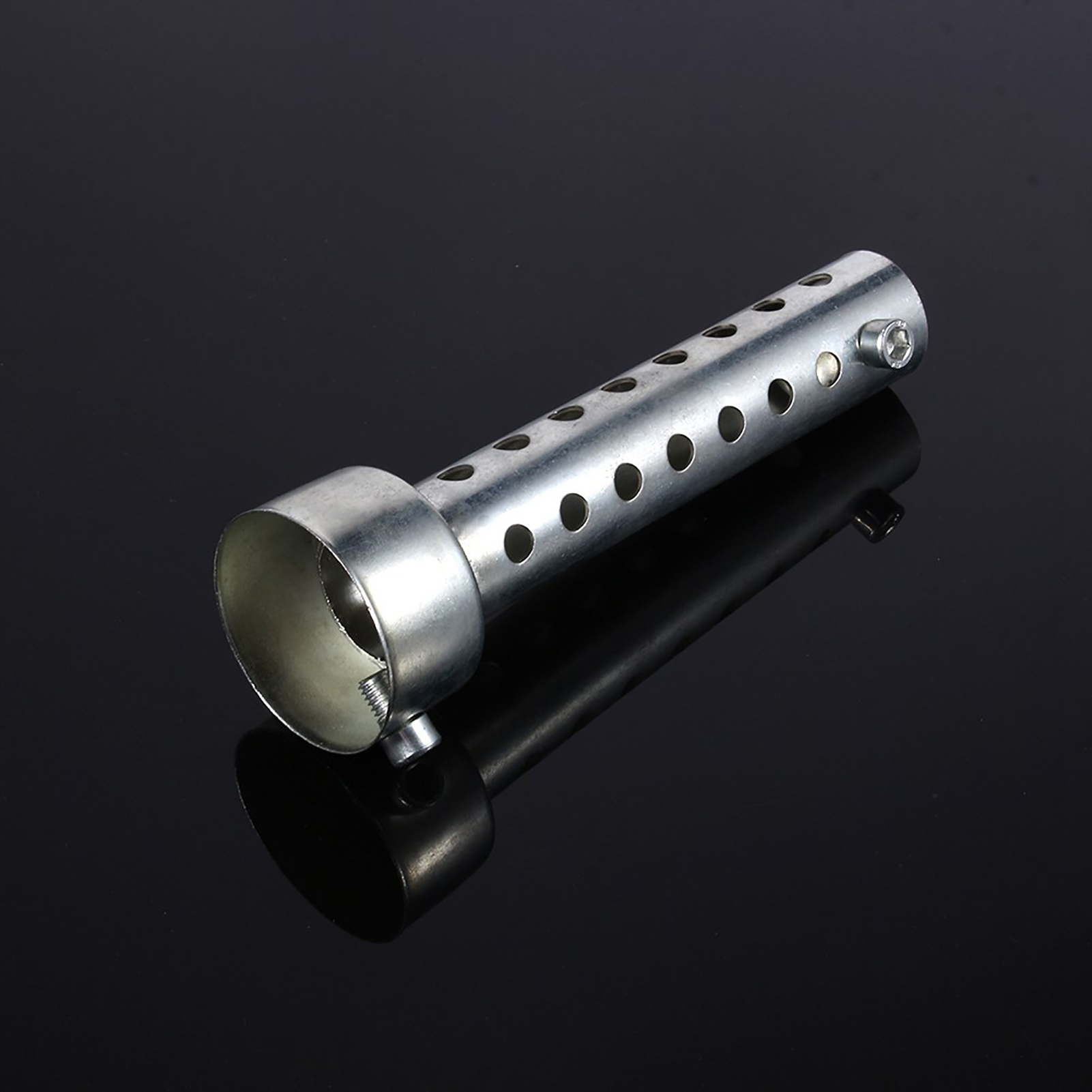 Universeller Motorrad-auspuffschalldämpfer Db-killer 42 Mm Silber - Schalldämpfereinsatz