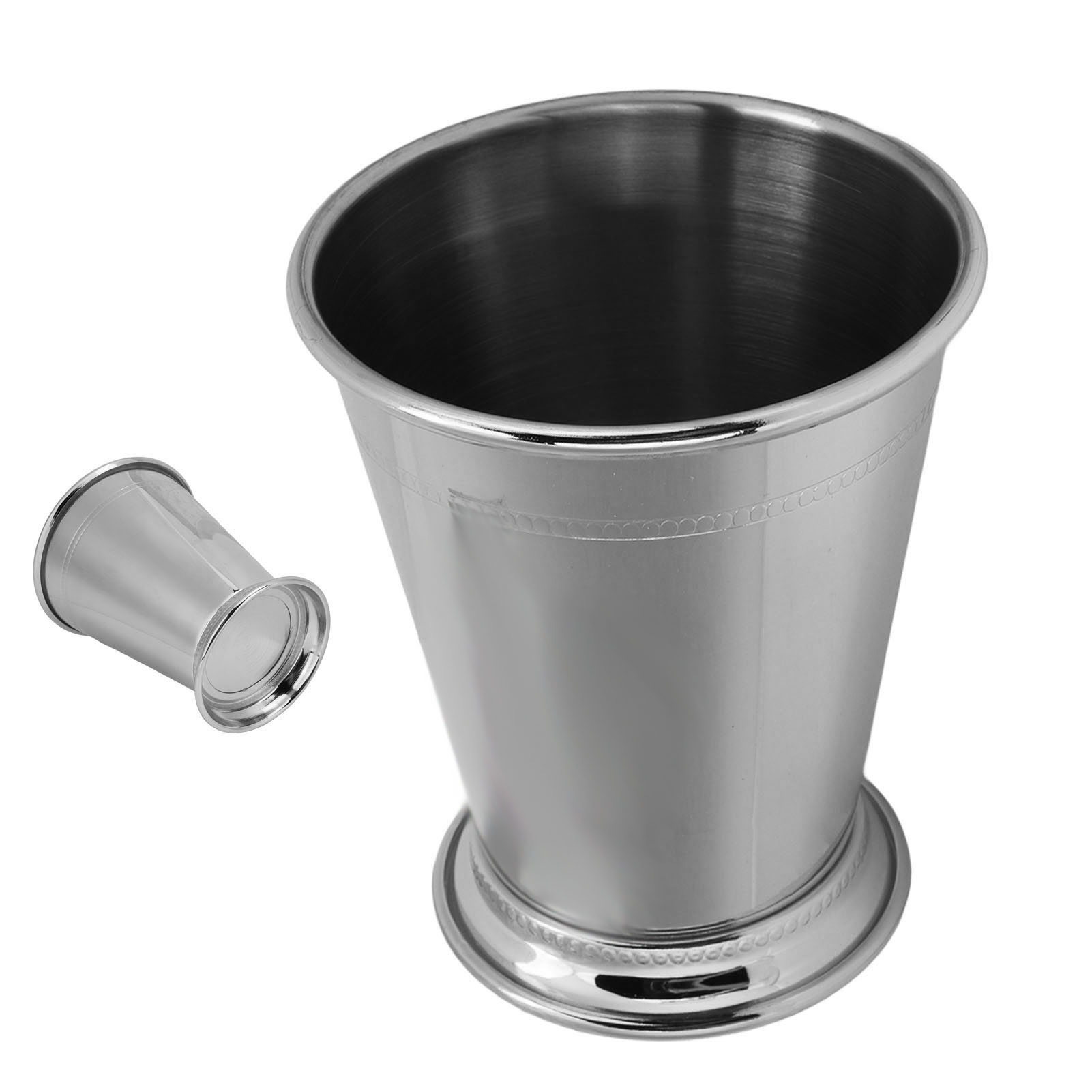 Julep-minzglas Aus Edelstahl, Metallbecher Für Mojito-cocktails, Klassischer Silberbecher.