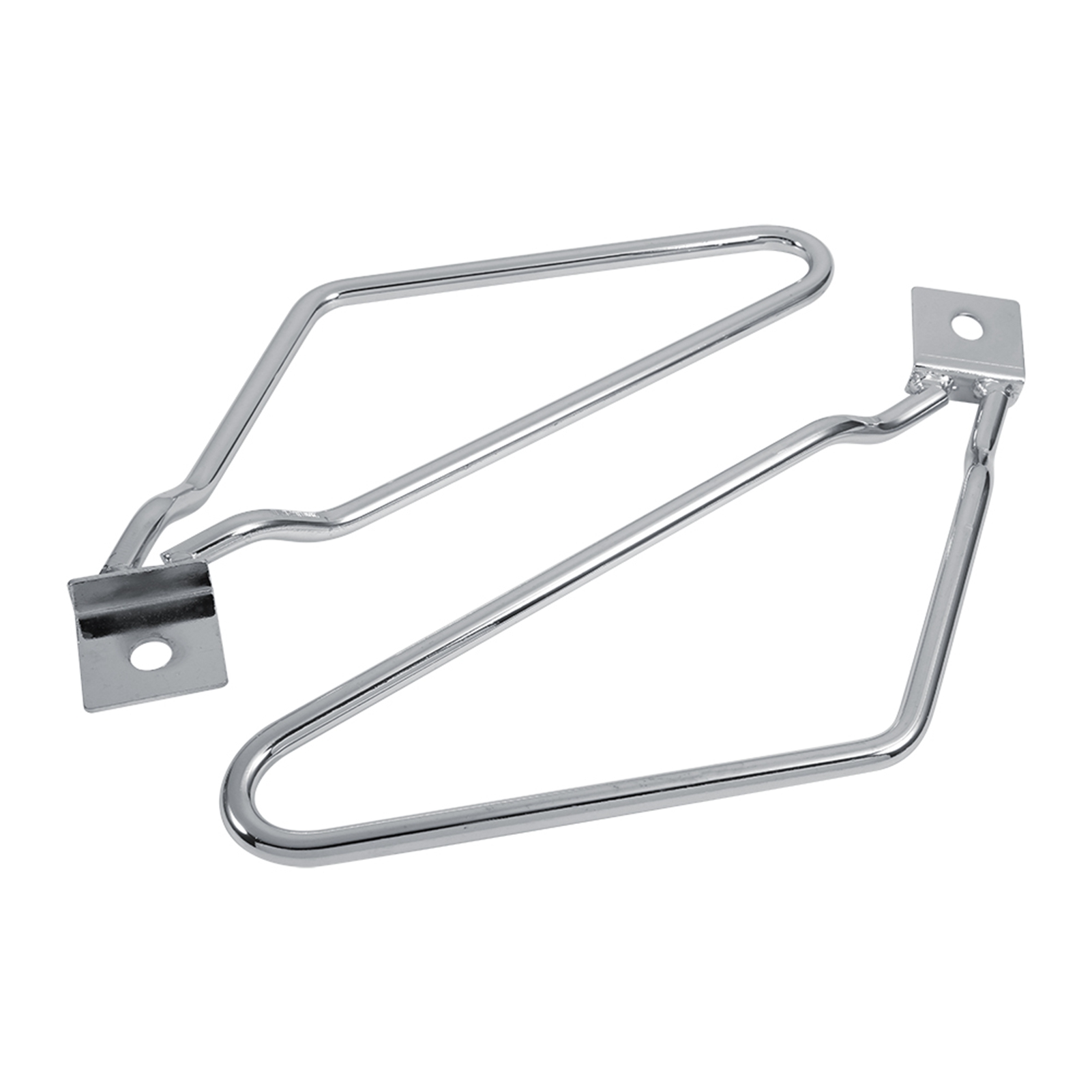 2x Motorrad-satteltaschen-befestigungshalterungen Silber Xl883/1200 Hd1450/1584