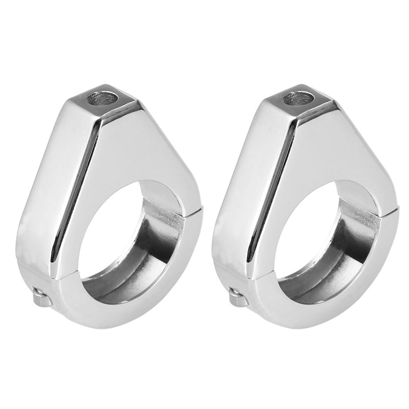 Motorrad-blinkerhalterung Aus Aluminiumlegierung, 41-mm-gabelklemmung, Silber