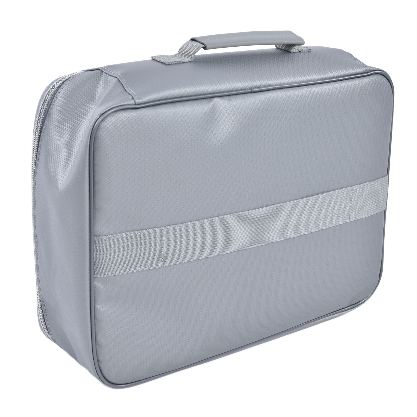 Feuerfester Dokumentensafe, Abschließbarer Aktenschrank, Silber.