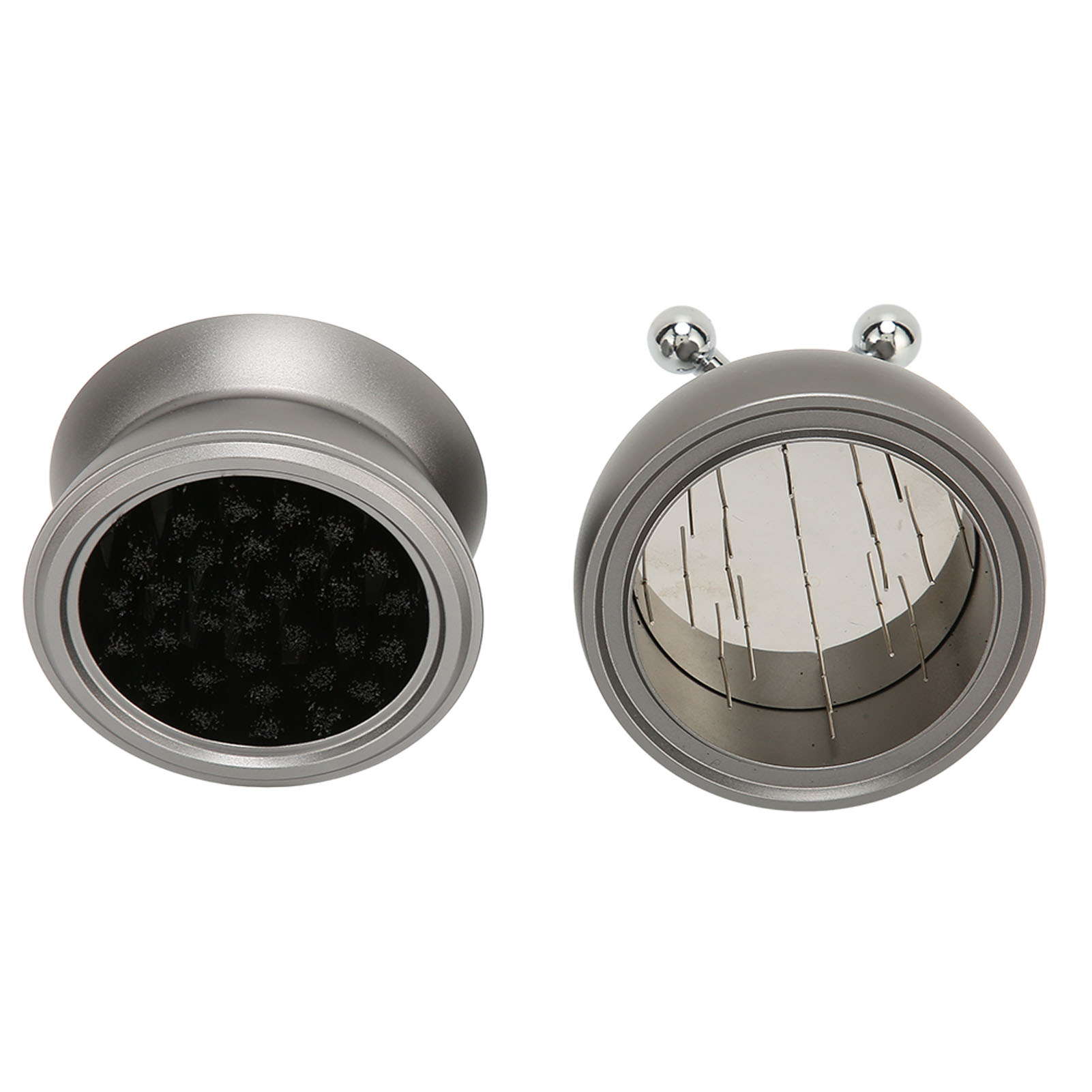 58-mm-nadel-kaffeespender Für Die Nordhalbkugel, Doppelt Gelagert, Höhenverstellbar, Klumpenfreie Rotation, Grau Mit Sockel