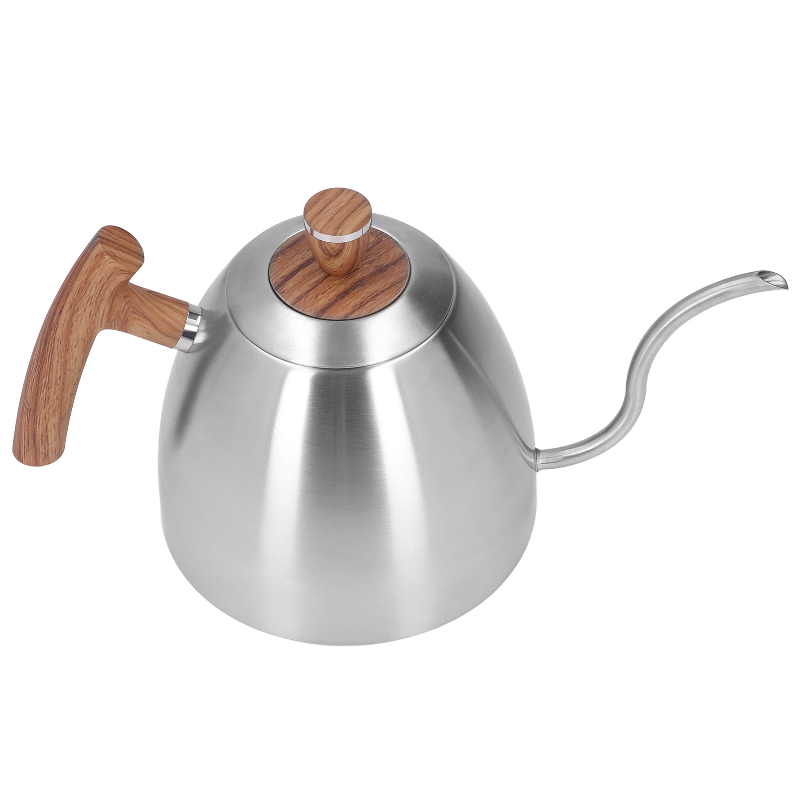 Silberne Filterkaffeemaschine, Edelstahl-kaffeemaschine, Filter, Feiner Wasserdurchfluss, Schwanen-kaffeemaschine
