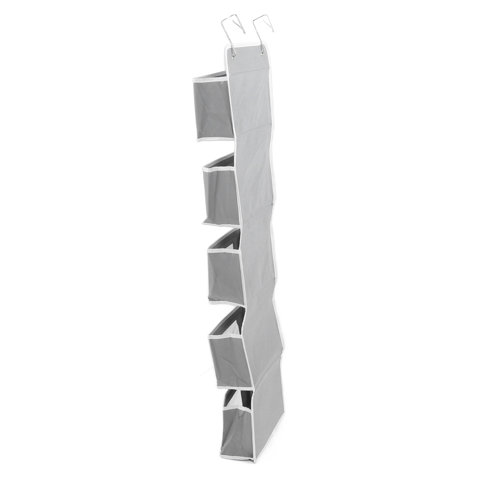 Türhänger Mit Haken Für Speisekammer, Kinderzimmer, Küche, Kleiderschrank, Studentenwohnheim, Grau, 5 Fächer