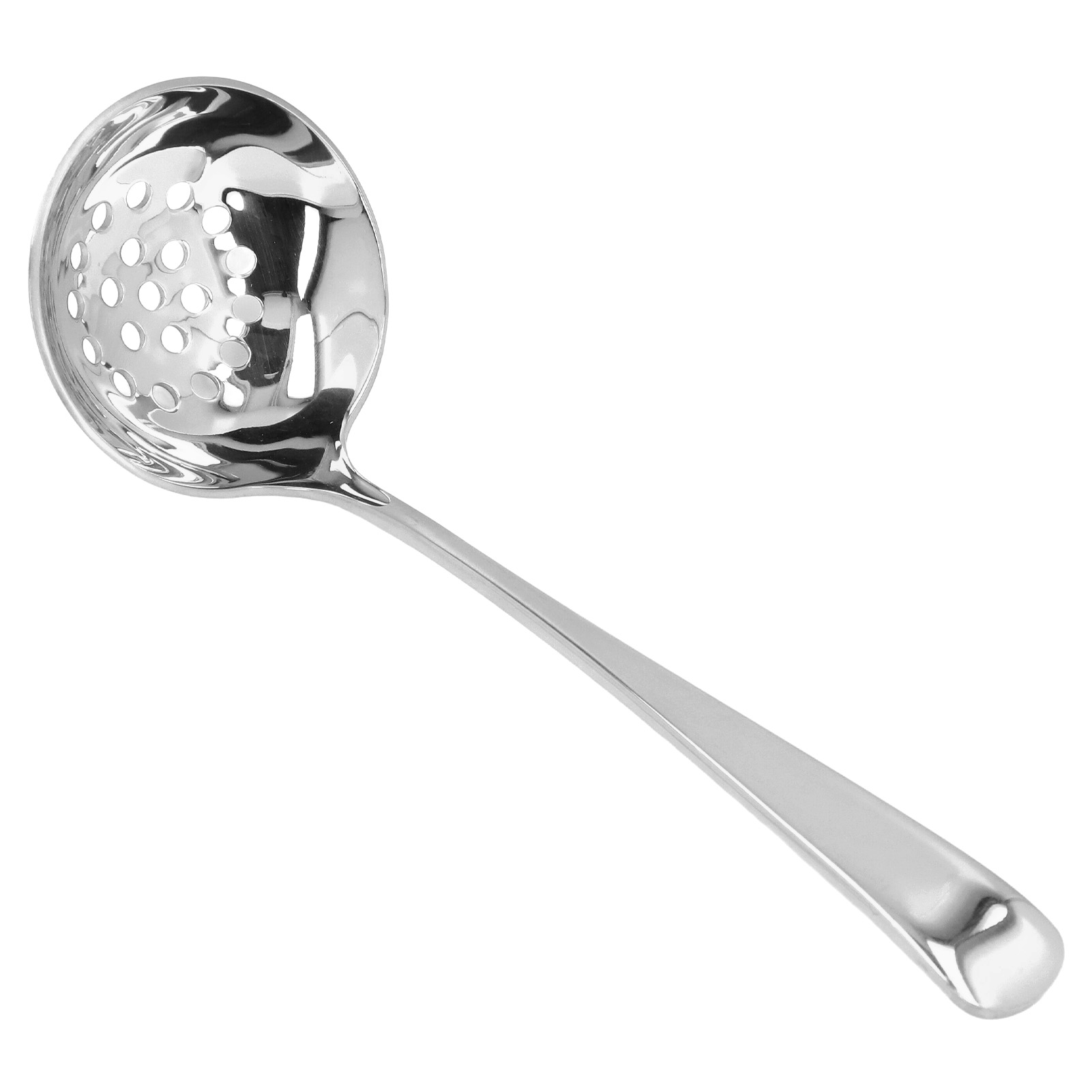 Suppenlöffel Aus Edelstahl 304, Ölbeständige Schöpfkelle, Suppensieb, Fonduelöffel, Langer Griff, Silberfarben, Für Suppen Und Brei