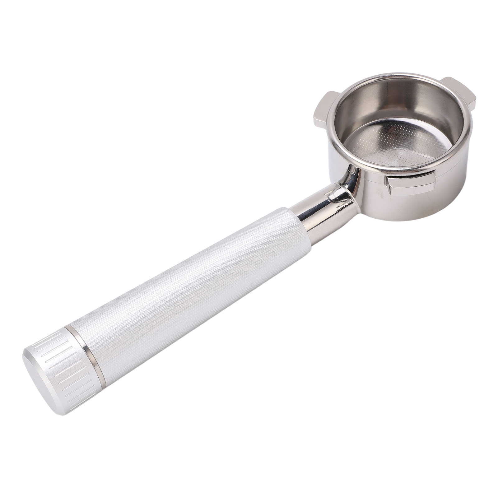 54-mm-silber-siebträger Ohne Boden Für Breville Series 8 Kaffeemaschinen, Kompatibel Mit Dem Dreiohr-dosiersystem Und Espresso-extraktion