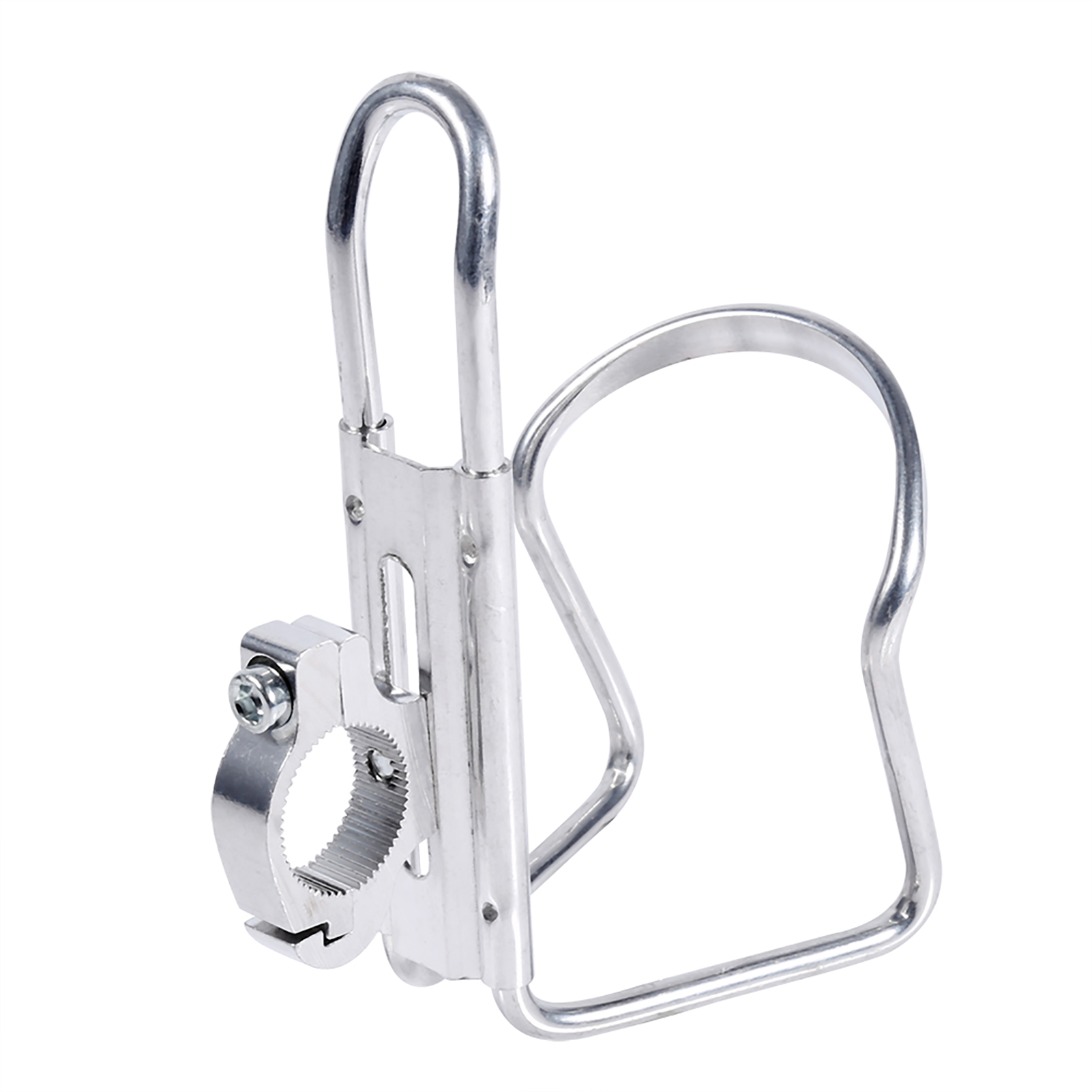 Universeller Motorrad-getränkehalter, Silberfarbener Metall-getränkehalter, Lenker-wasserflaschenadapter, Kompatibel Mit Motorrädern