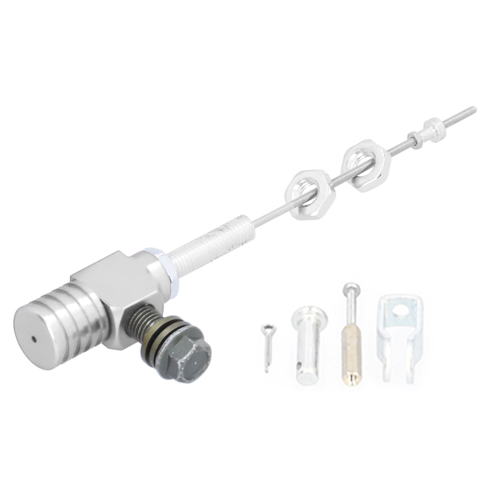 M10x1,25 Mm Hydraulischer Kupplungsgeberzylinder Aus Aluminiumlegierung – Ersatzteil Für Motorrad, Quad, Dirtbike – Silber