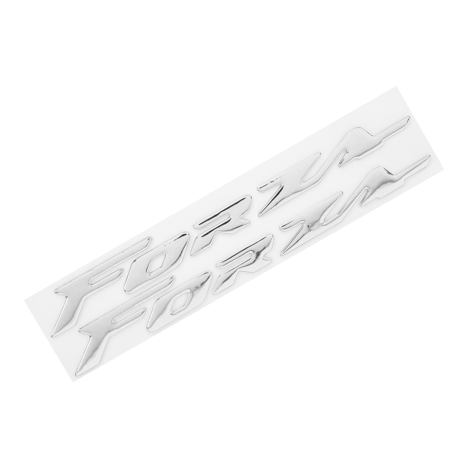Paar 3d-emblem-aufkleber Für Die Karosserie Der Honda Forza 300, 125 Und 250, Silber
