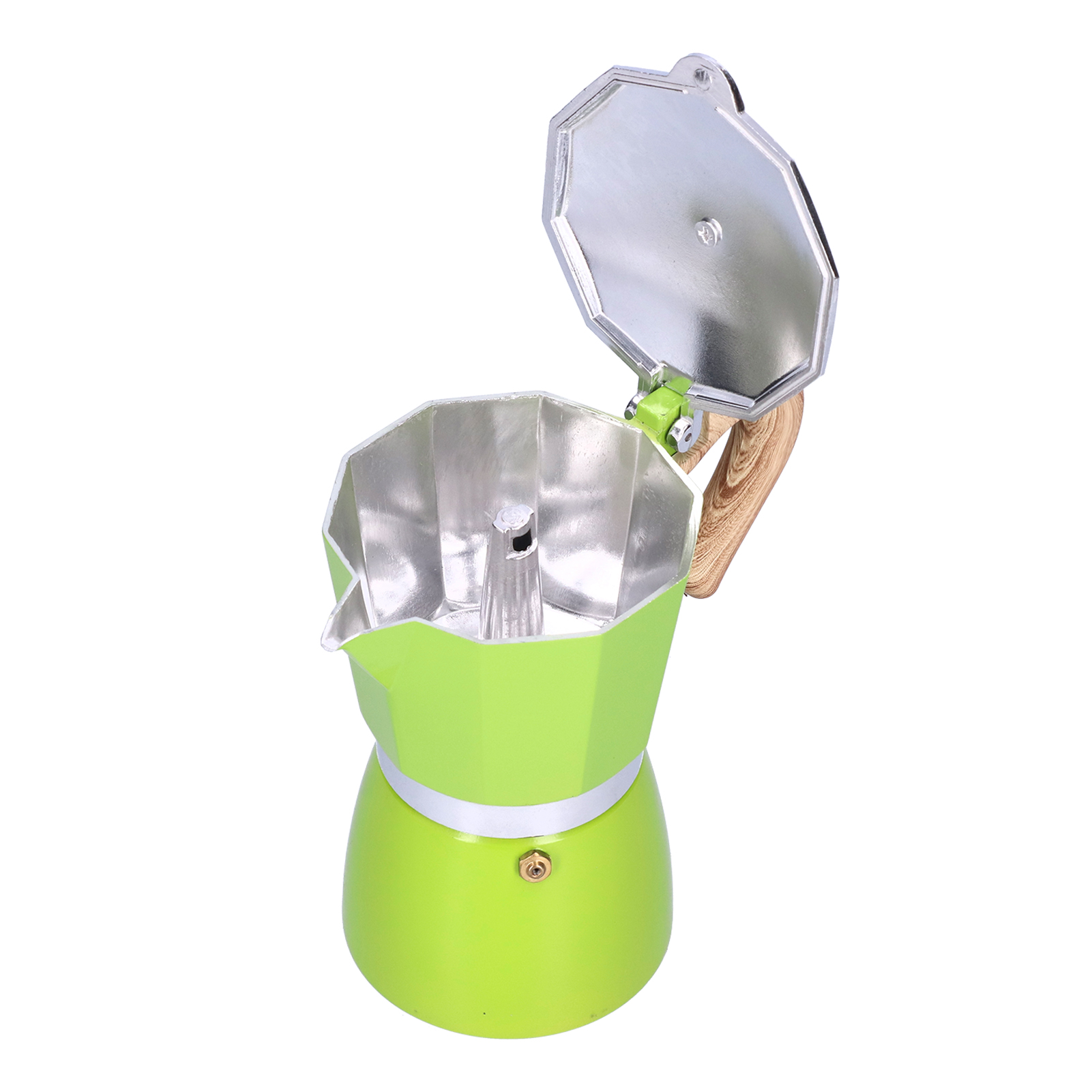 300-ml-kaffeekanne, Moka-kanne, Wasserkocher Für Gasherd, Ethanolherd, Elektrothermischer Ofen, Grün