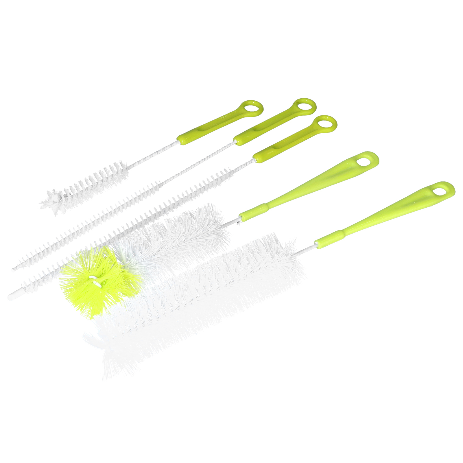 Babyflasche, Flasche, Glas Und Schminkpinsel, Set Mit 5 Grünen Pinseln