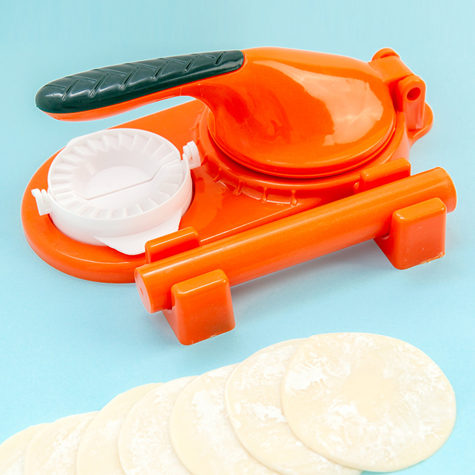 Multifunktionales Ravioli-set, Manuelle Nudelpresse Für Die Küche (24 X 24 Cm), Grün