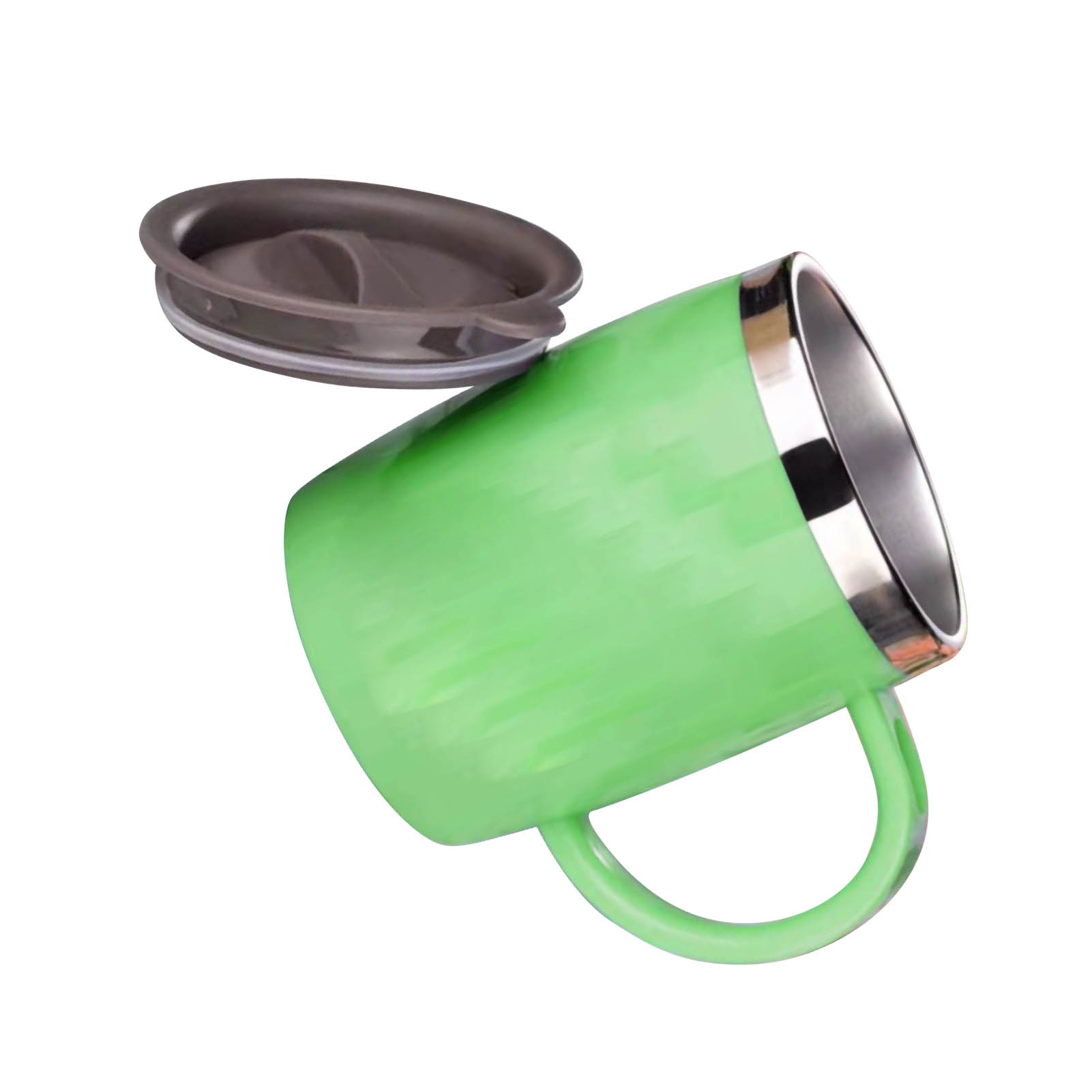 Offizieller Snoopy-kaffeebecher Aus Edelstahl 304 Mit Deckel, Kreativ Gestaltet, Fürs Büro, Grün, 420 Ml, Snp6060