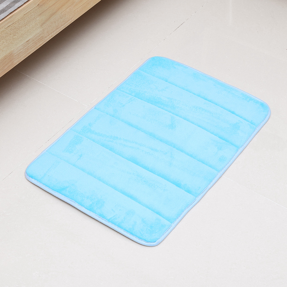 Wasserabsorbierend, Schnelltrocknend, Rutschfest, Ausziehbar, Bodenkissen Für Den Haushalt (hellblau)