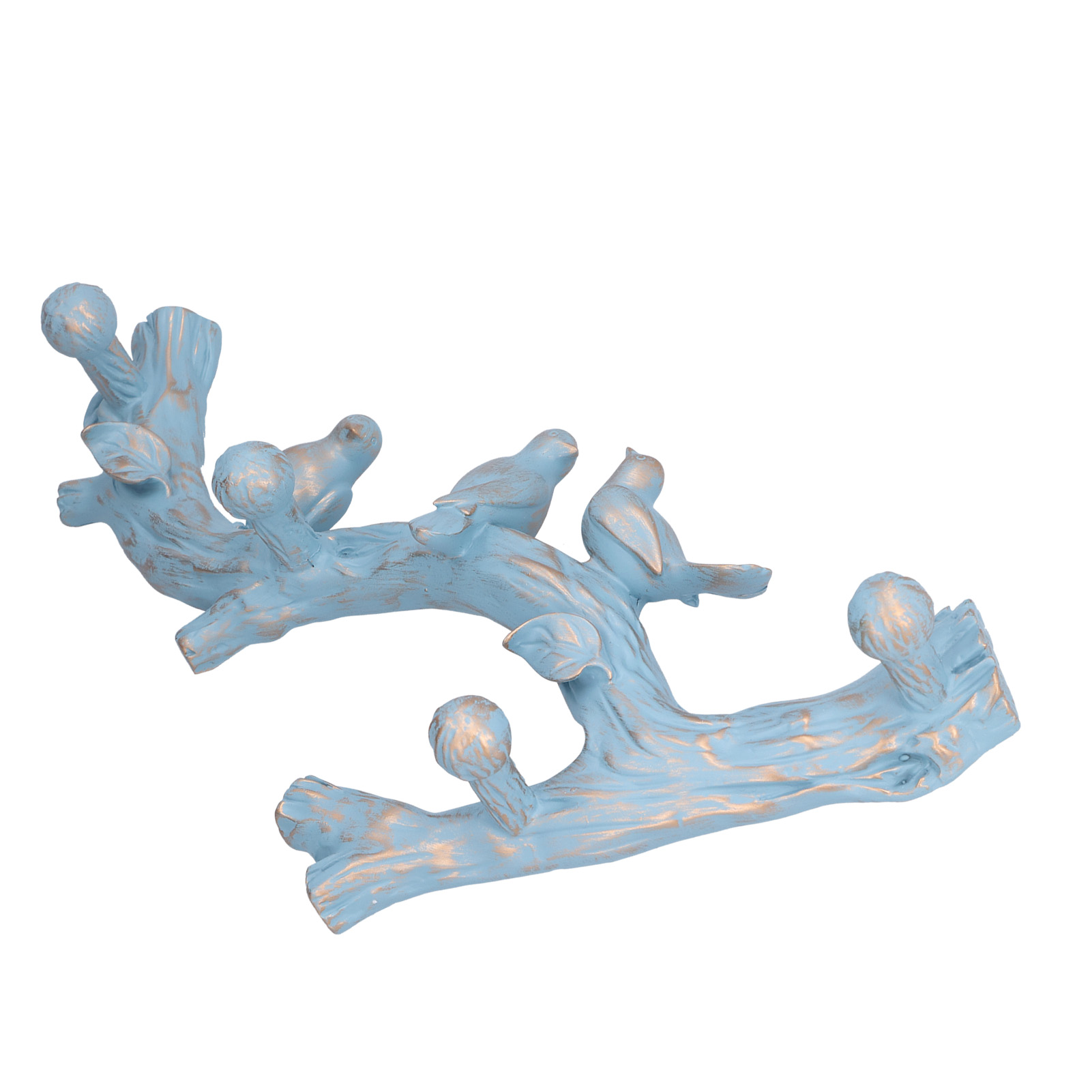 Set Aus 3d-vogel-wandgarderobenhaken Für Den Eingangsbereich, Kein Bohren Erforderlich, Originelle Wanddekoration, Hellblau (nx0181c), Mittlere Größe (38 Cm)
