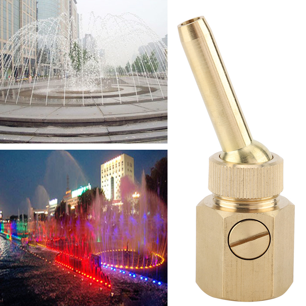 Verstellbare Universelle Gerade Messing-springbrunnendüse Springbrunnen-sprühkopf Mit Innengewinde (dn15)