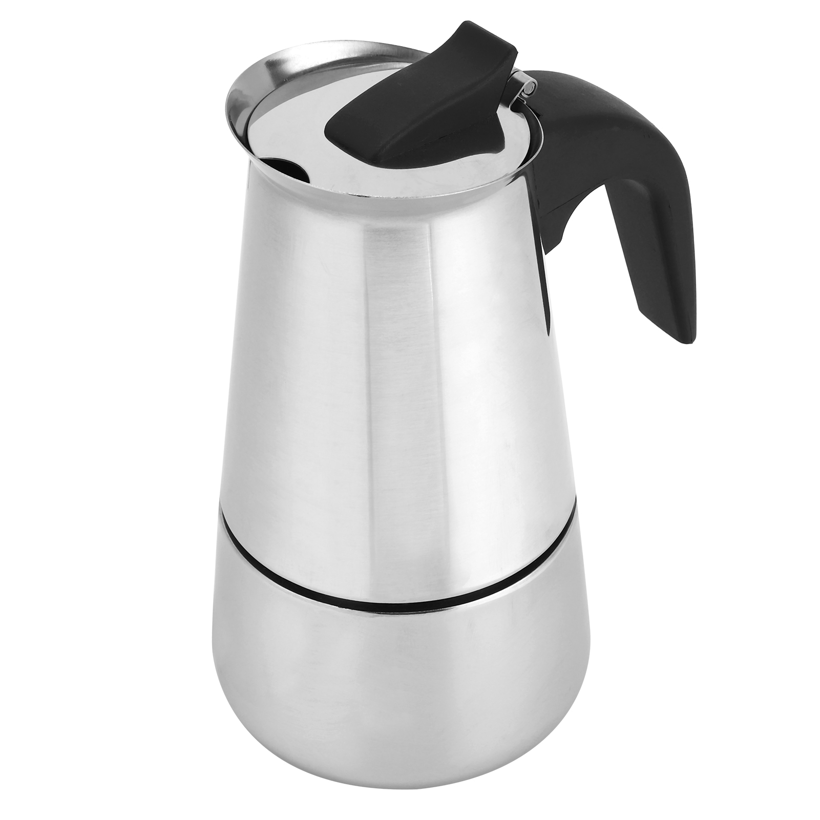 200 Ml Tragbarer Kaffeekocher, Moka-kanne, Edelstahl-kaffeekessel Für Den Heimgebrauch