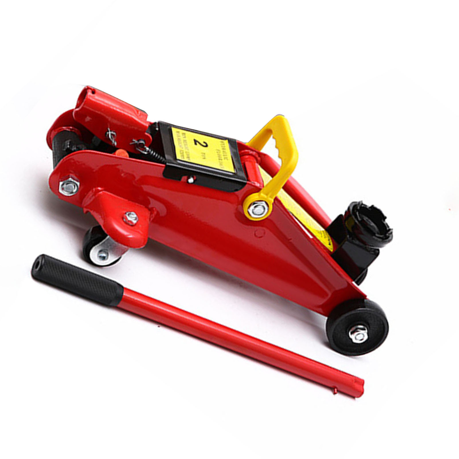 Cric De Voiture Robuste De 2 Tonnes, Rouge, Pour L'Entretien De Véhicules, Suv, Camions Et Engins Lourds.