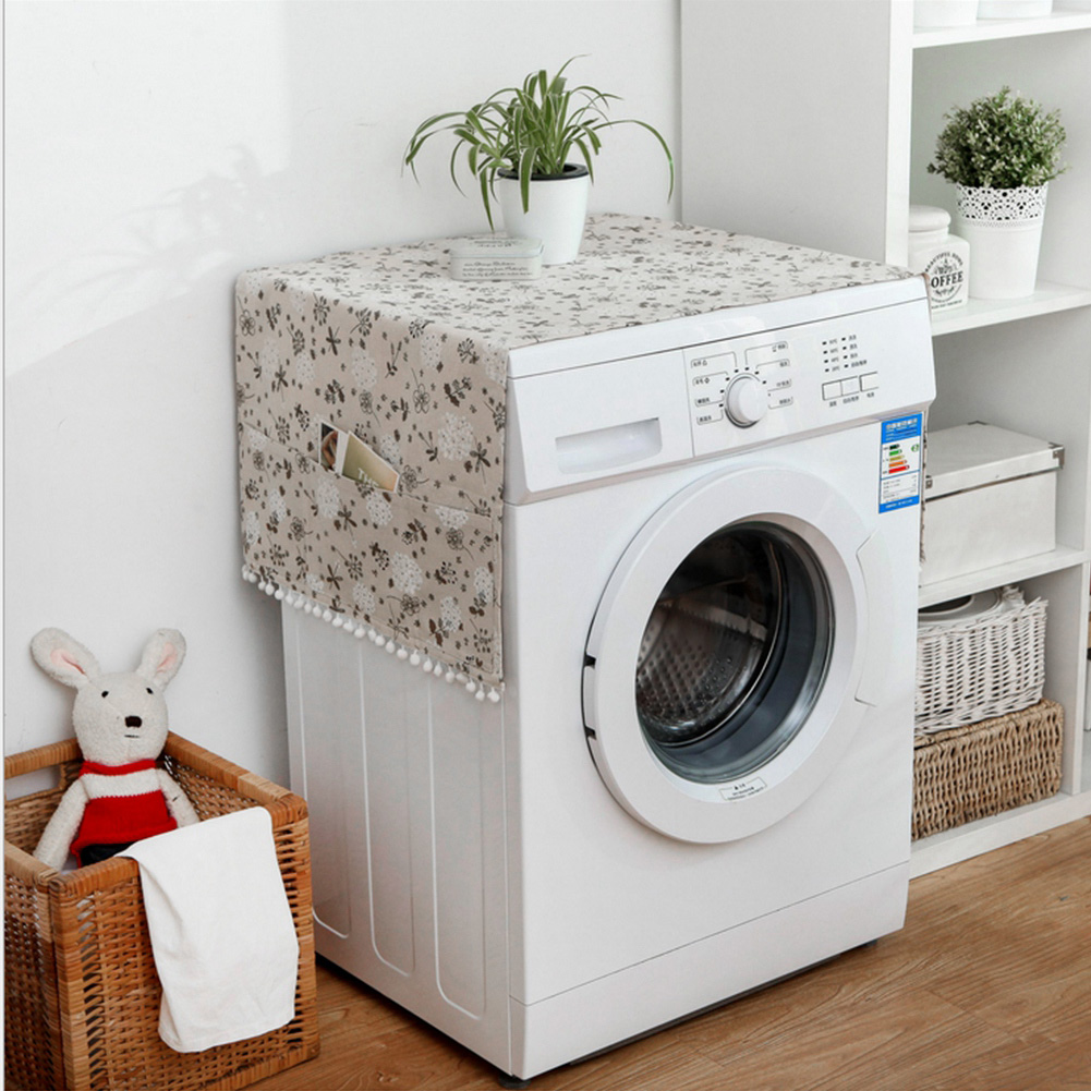 Mehrzweck-staubschutzhülle Aus Baumwollleinen Für Kühlschrank Und Waschmaschine (67'' X 28'')