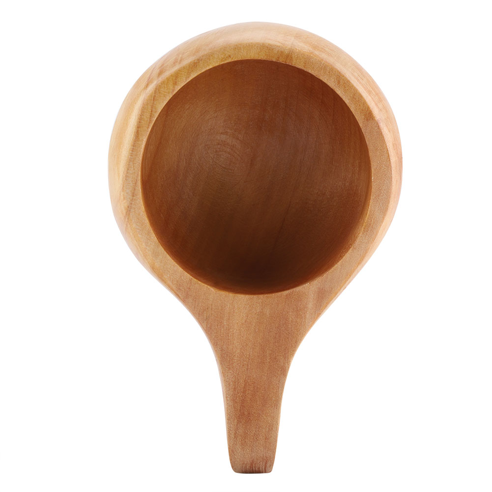Tragbarer Tee- Und Kaffeebecher Aus Holz Für Den Außenbereich, Natürlicher Holzbecher Mit Henkel (2)