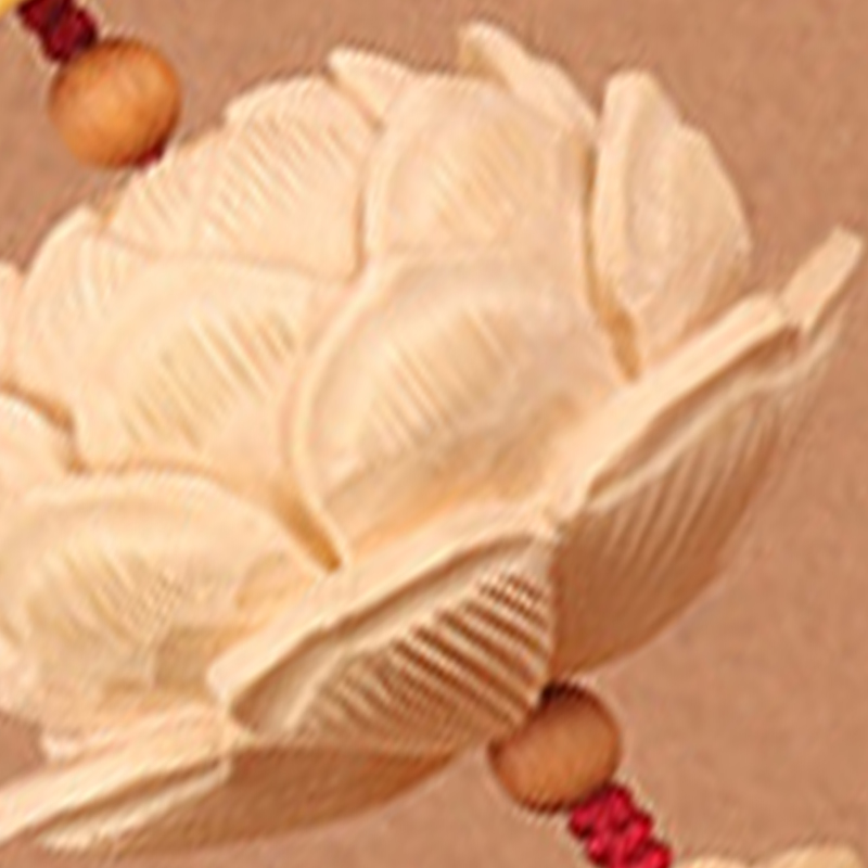 Pendentif Décoratif Pour Rétroviseur De Voiture, Lotus Sculpté À La Main, Accessoire De Style Porte-bonheur, Avalokiteshvara, Rouge Vin