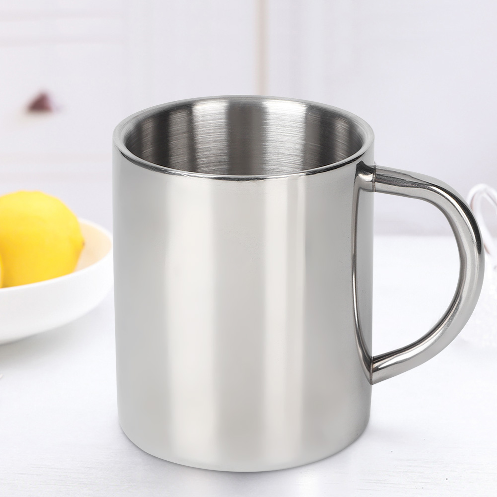 300 Ml Doppelwandiger Edelstahl-trinkbecher, Ideal Für Unterwegs – Perfekt Für Kaffee, Tee Oder Milch.
