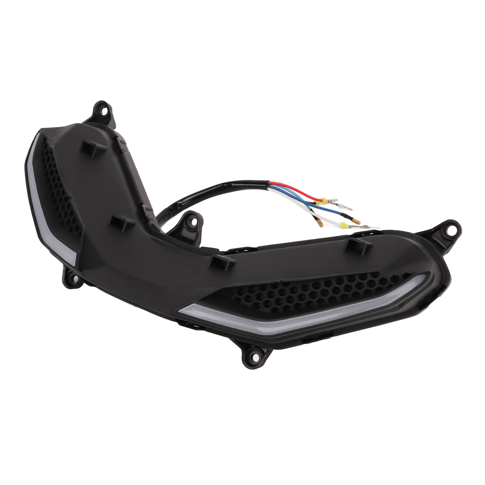 Phare De Moto À Led Avec Feux De Jour Et Clignotants Pour Moteur Y15zr V1 V2, Style Rouge/jaune