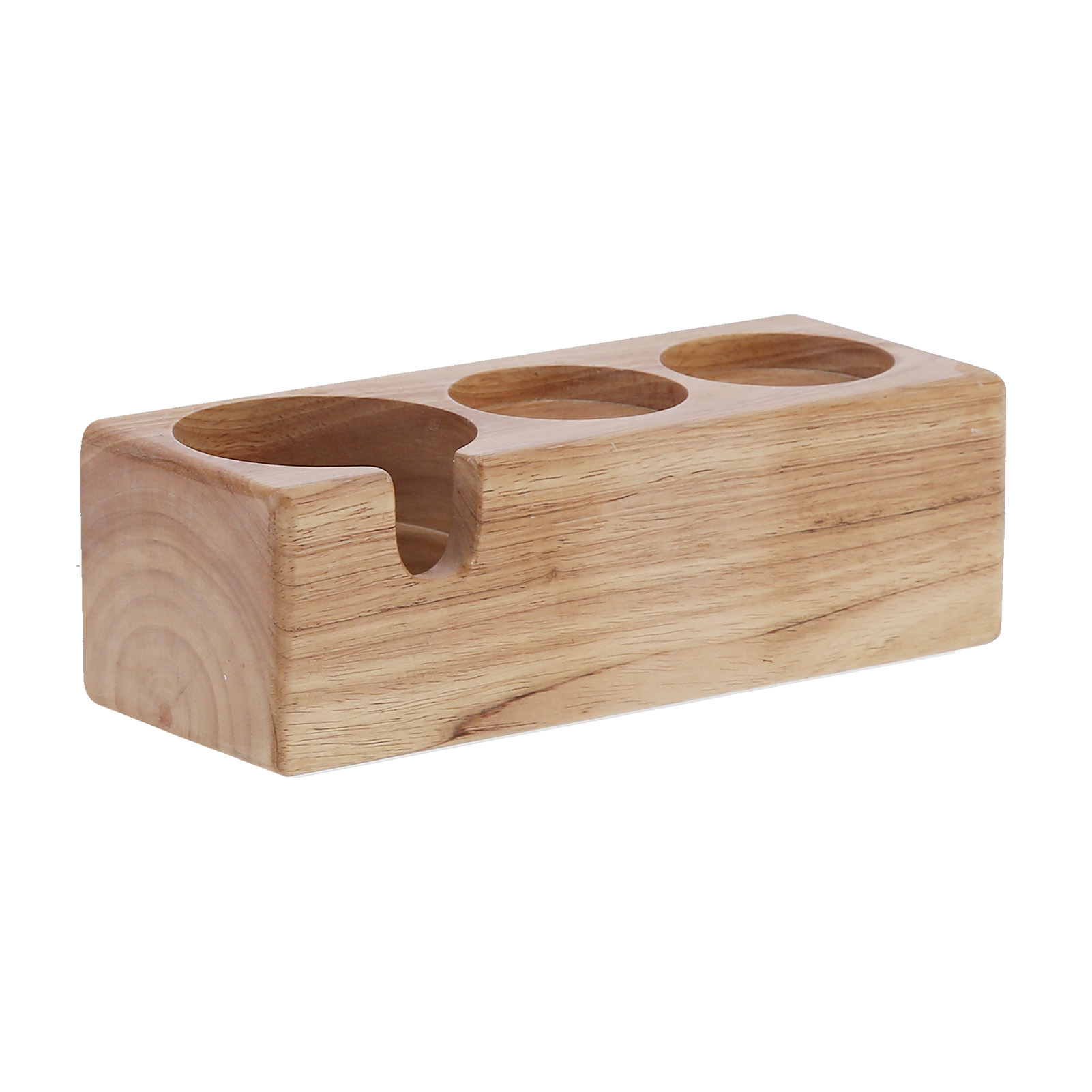 3-loch-kaffeegriffhalter Aus Verbundholz, Sockel Für Kaffeetamper, Für Bars Und Cafés