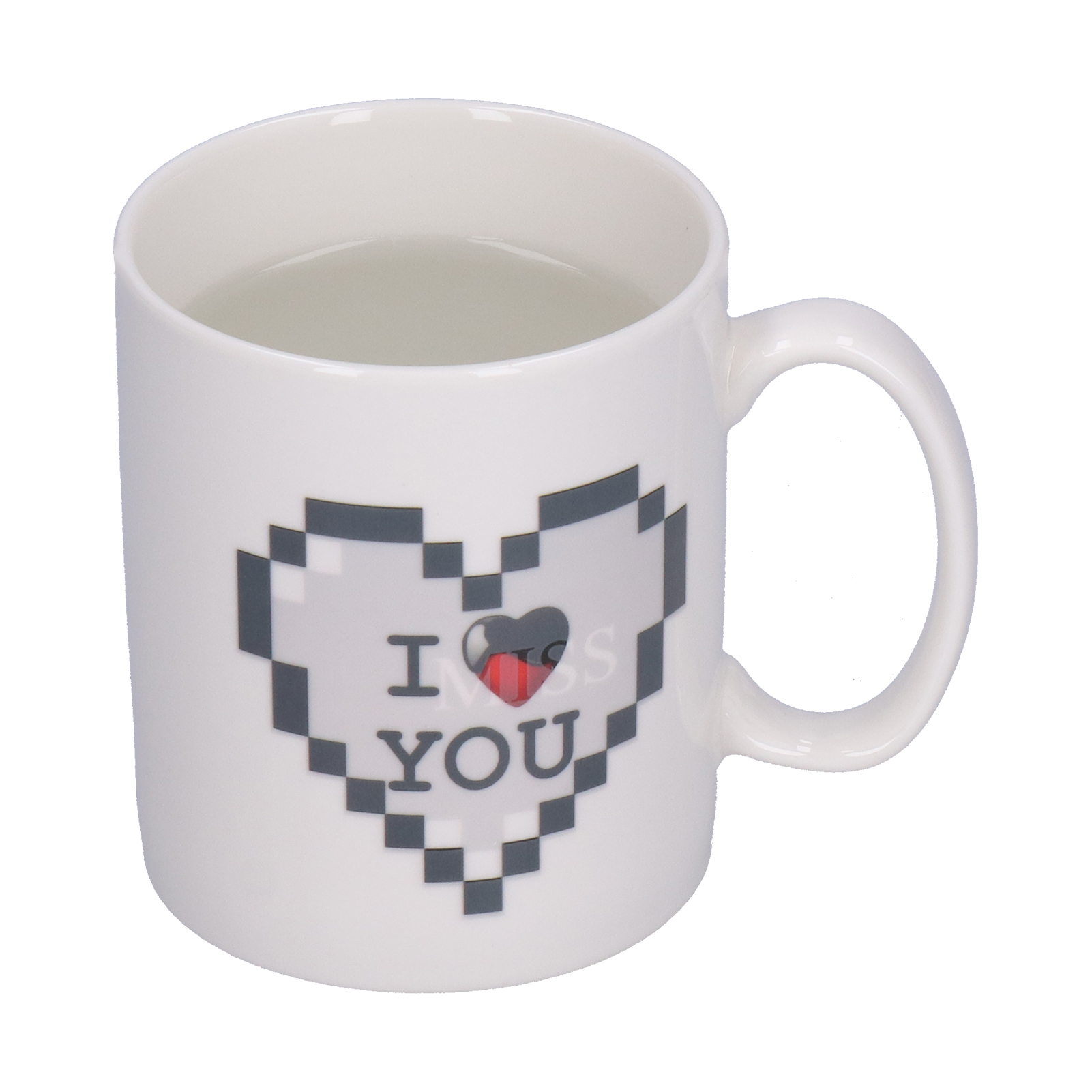 Farbwechselbecher Mit Originellem Liebesmuster, Keramik-kaffeebecher, Milchbecher Für Zuhause Und Büro