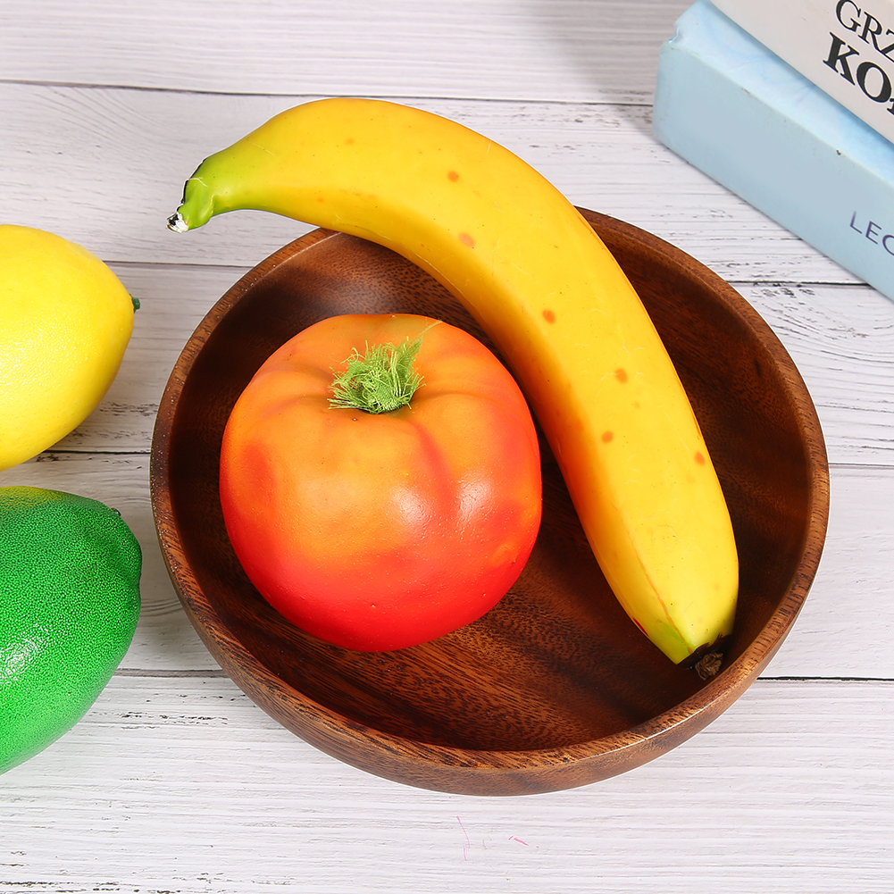 Snackschale Aus Holz, Obstschale, Salatschüssel, Suppenschale Für Zuhause, Café, 17,5 X 4 Cm