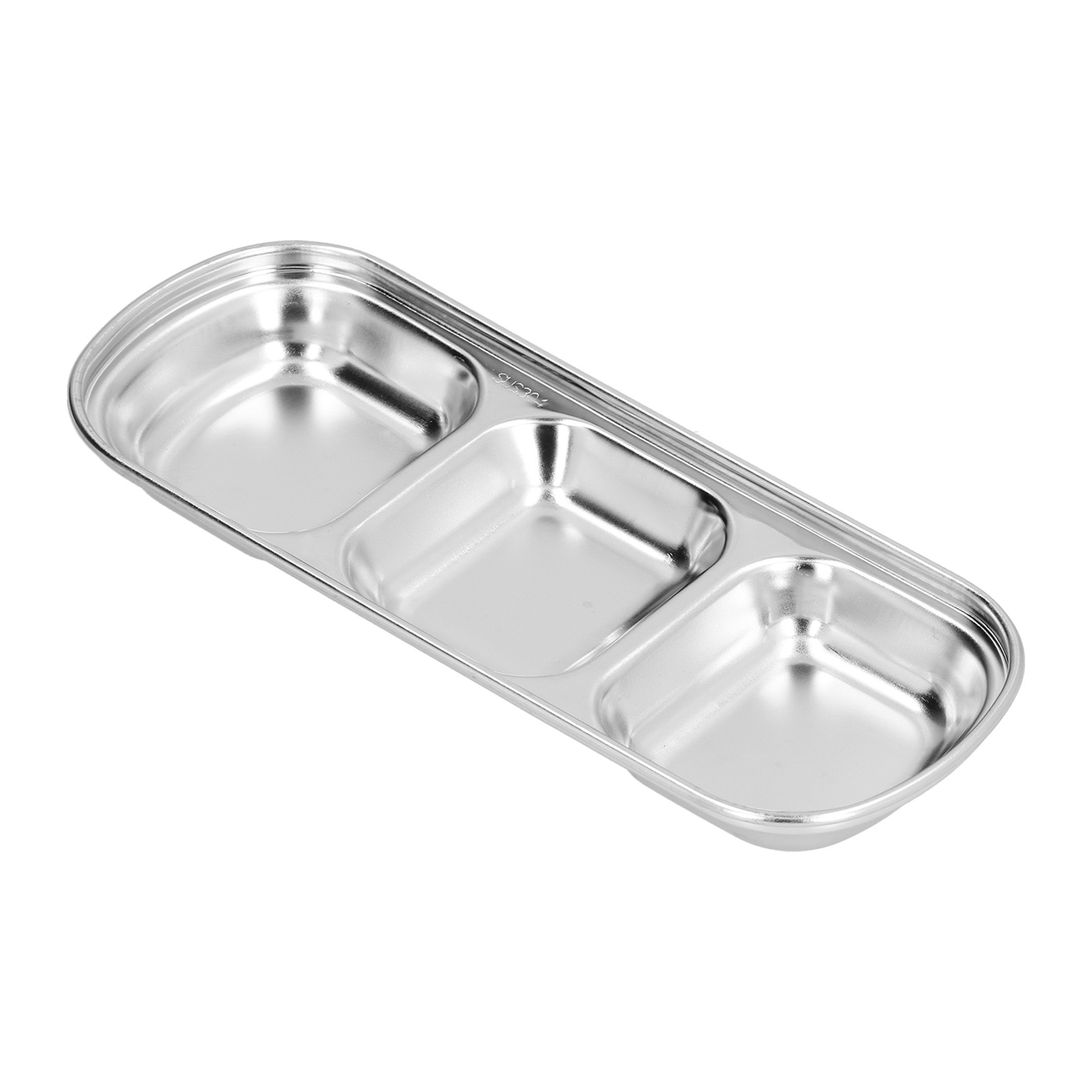 Gewürzschale Aus Edelstahl, Für Eingedickte Hot-pot-soße, Unterteiltes Fach, Snackschale Für Die Kantine, 3 Fächer