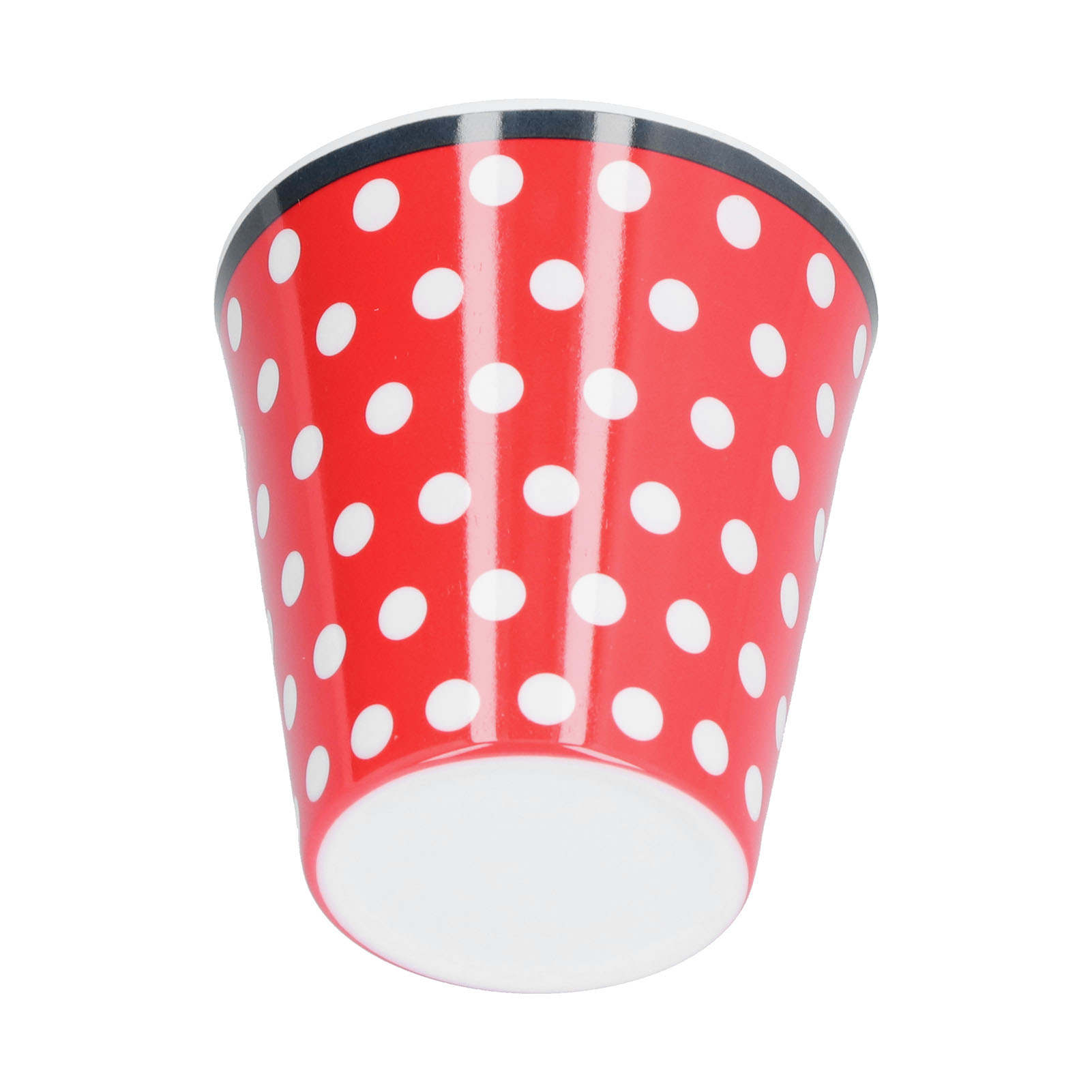260 Ml Wasserbecher Aus Porzellanimitat, Kaffeebecher, Milchbecher, Trinkbecher Für Restaurant Und Schule (red Dot)