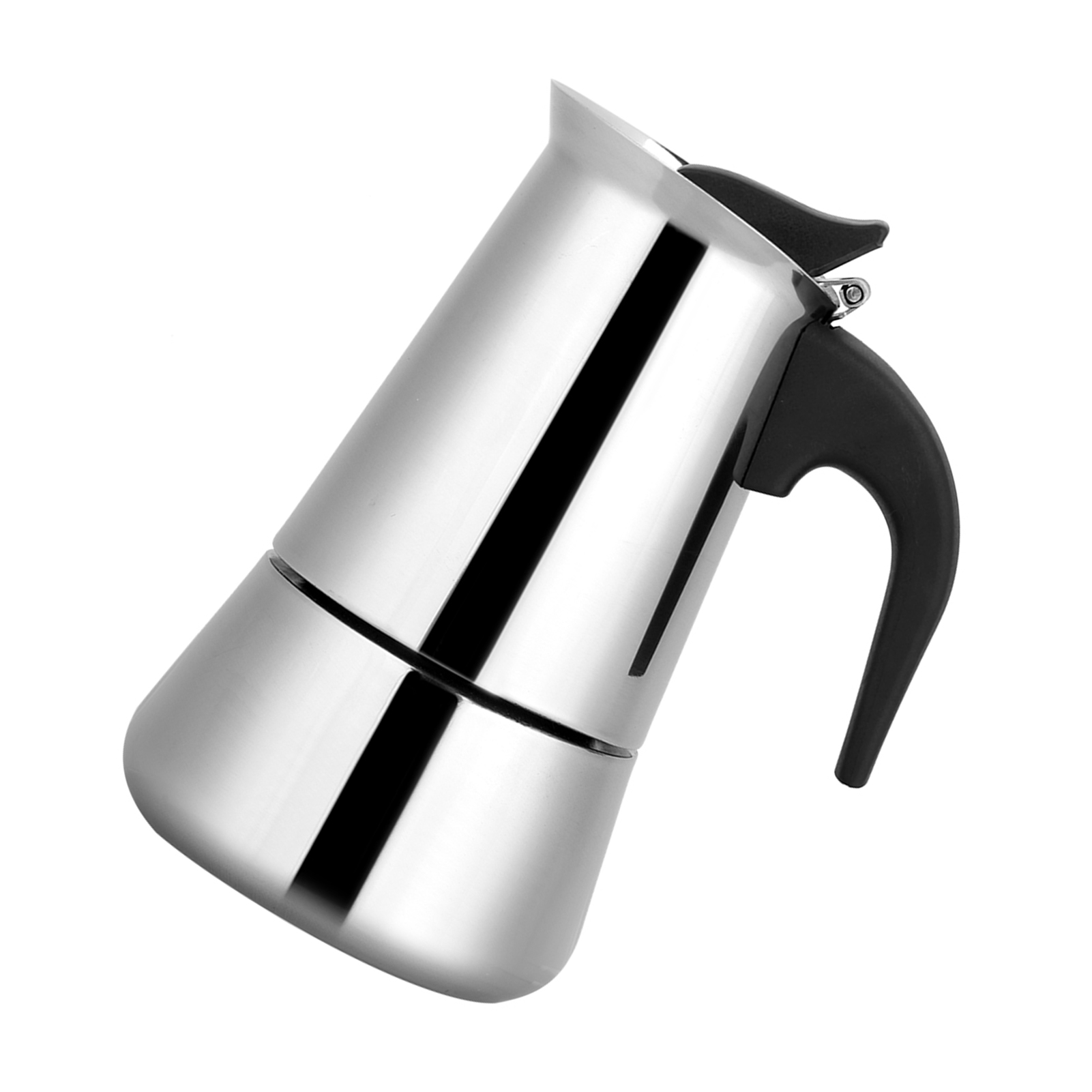 Tragbare Edelstahl-kaffeekanne, Moka-espressomaschine, Mokkakanne (100 Ml)