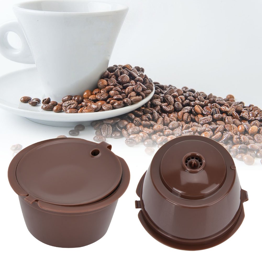 Wiederverwendbares, Nachfüllbares Kaffeekapsel-filterset Mit Löffelbürste (3 Kaffeekapseln)