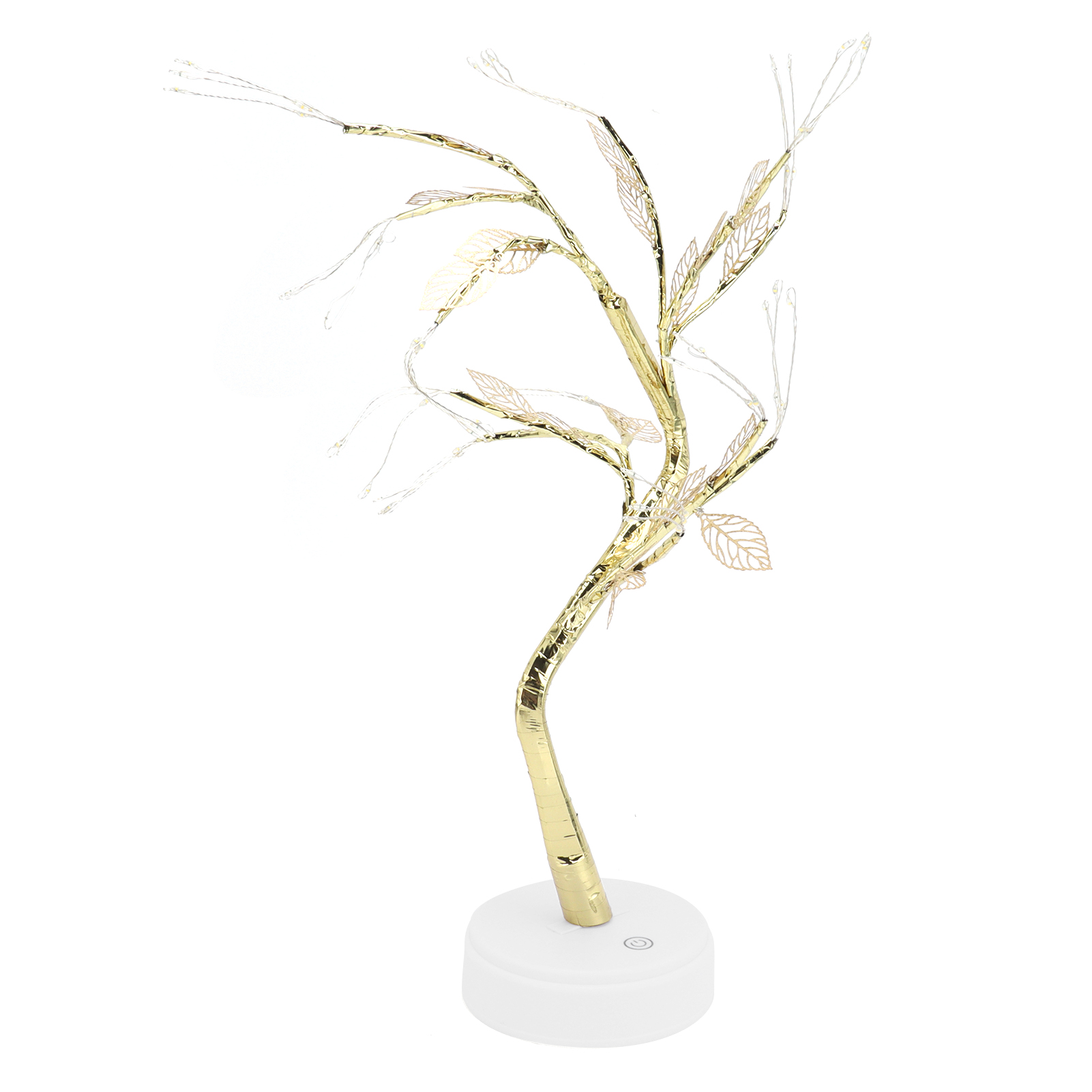 Nachtlicht Mit 72 Leds, Künstliches Bonsai-blatt, Led-kupferdrahtlampe, Batterie- Und Usb-betrieben, Touch-schalter, Für Die Heimdekoration