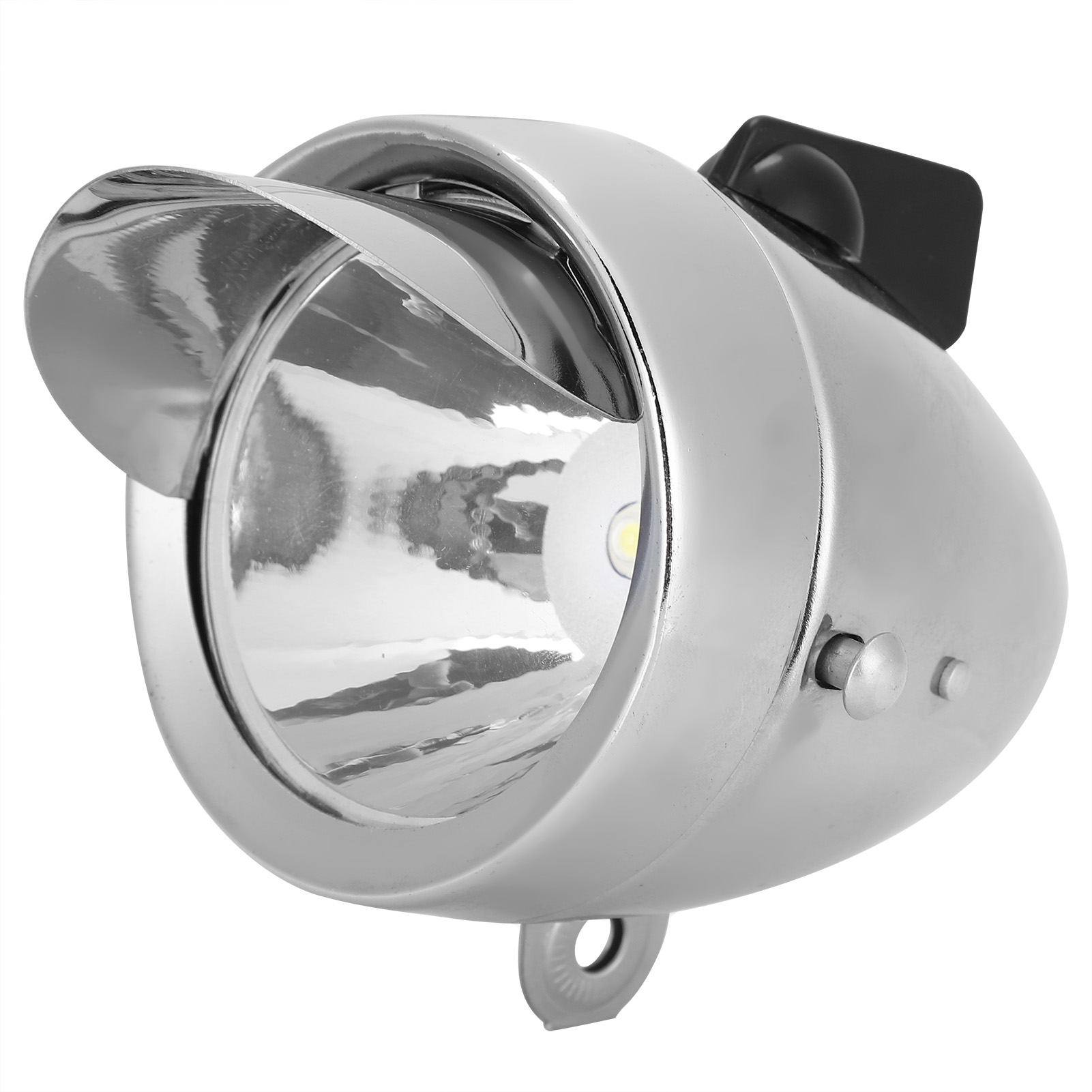 Vintage Fahrradscheinwerfer, Retro-led-licht, Sicherheits-frontscheinwerfer Für Nachtfahrten, Fahrradzubehör, Silber