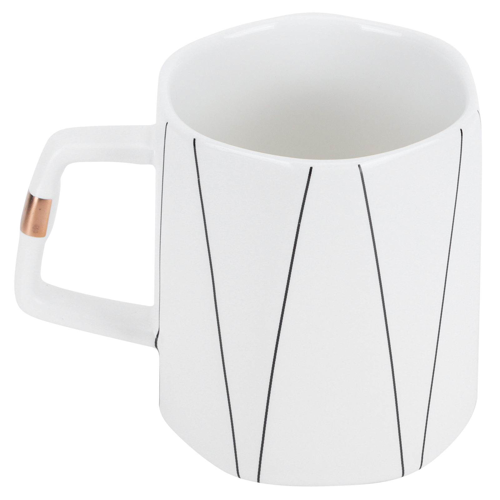 Originality Mug Achteckige Büro-kaffeetasse Keramikbecher Mit Löffeldeckel Geschenk Für Freunde Typ B