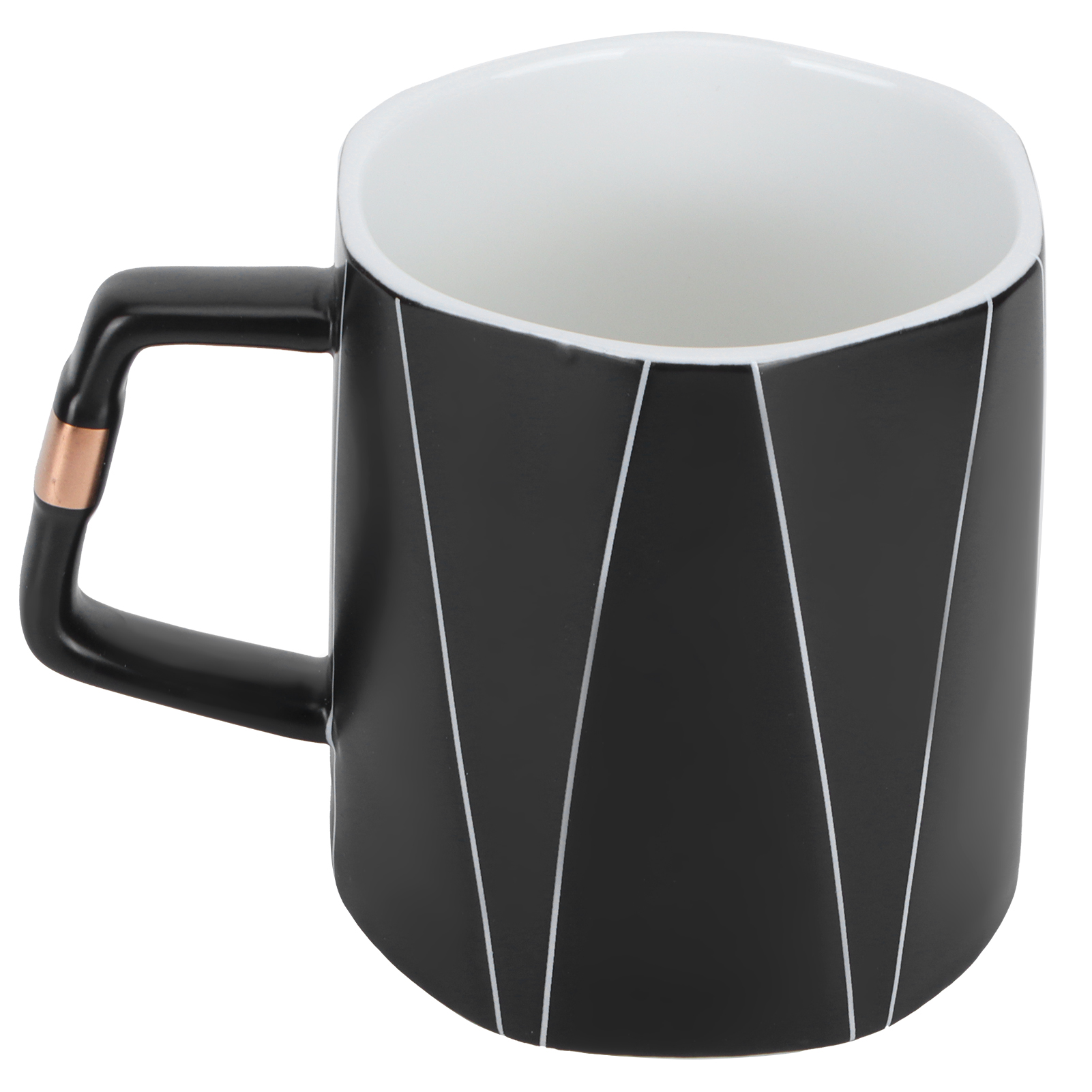 Originality Mug Achteckige Büro-kaffeetasse Keramikbecher Mit Löffeldeckel Geschenk Für Freunde Typ C