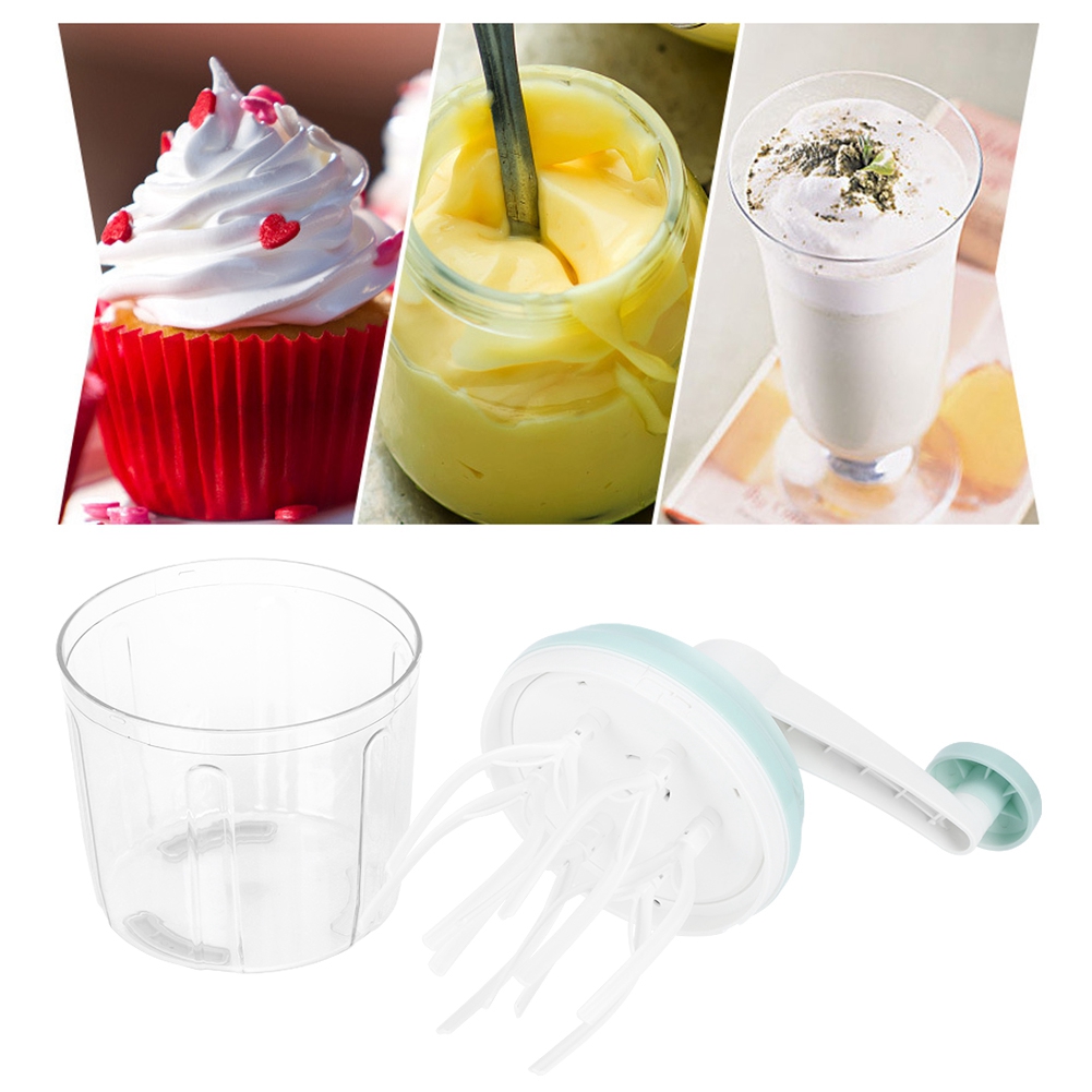 1200 Ml Handrührgerät Mit Handkurbel, Ideal Zum Aufschlagen Von Eiern Und Sahne, Für Küche Und Backen