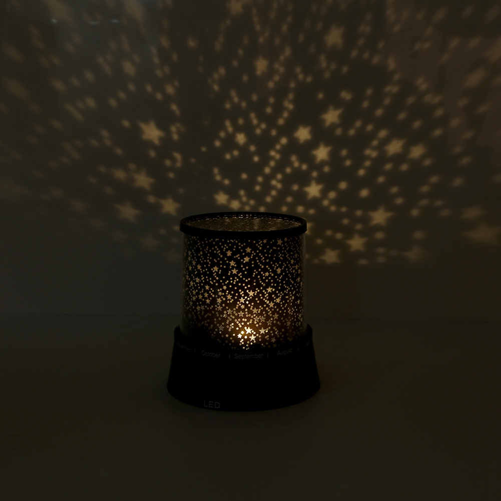 Romantische Led-projektorlampe, Nachtlicht Fürs Schlafzimmer, Dekoration, Geschenk Für Kinder, Sternenmuster